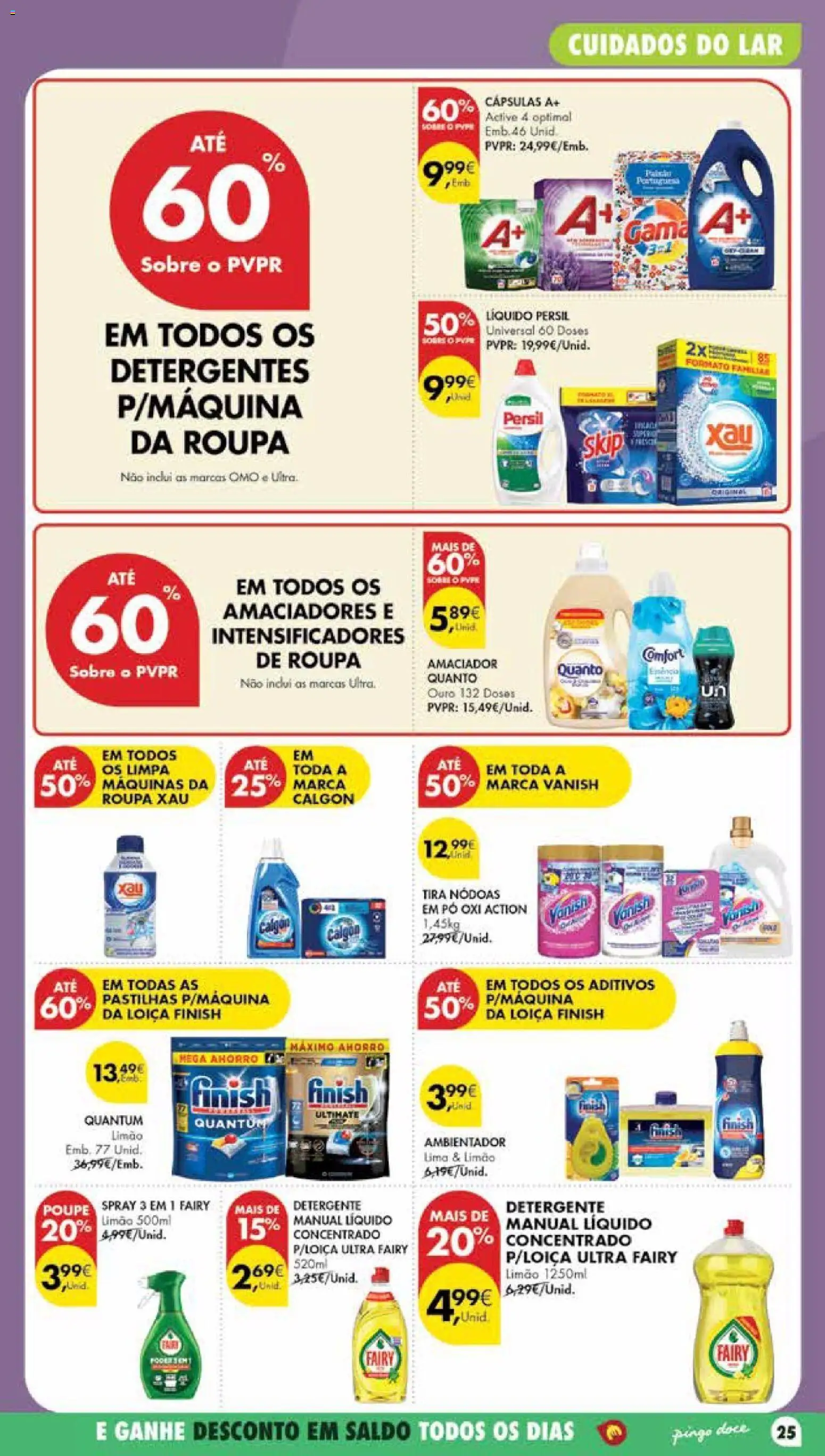 Pingo Doce Poupe Esta Semana Madeira │ válido de 07/07/2026 | Página: 25 | Produtos: Pó, Detergente, Persil
