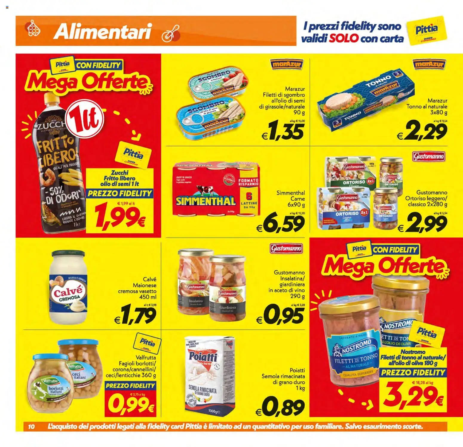 Volantino SuperConveniente del 08.05.2026 | Pagina: 10 | Prodotti: Maionese, Olio, Aceto, Sgombro