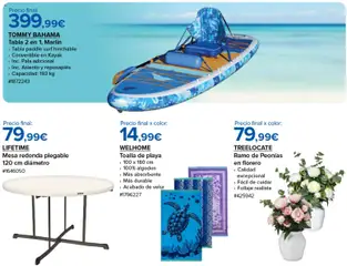 Vista previa Costco catálogo válido desde el 04.06.2026 | Página: 5 | Productos: Reposapiés, Florero, Mesa
