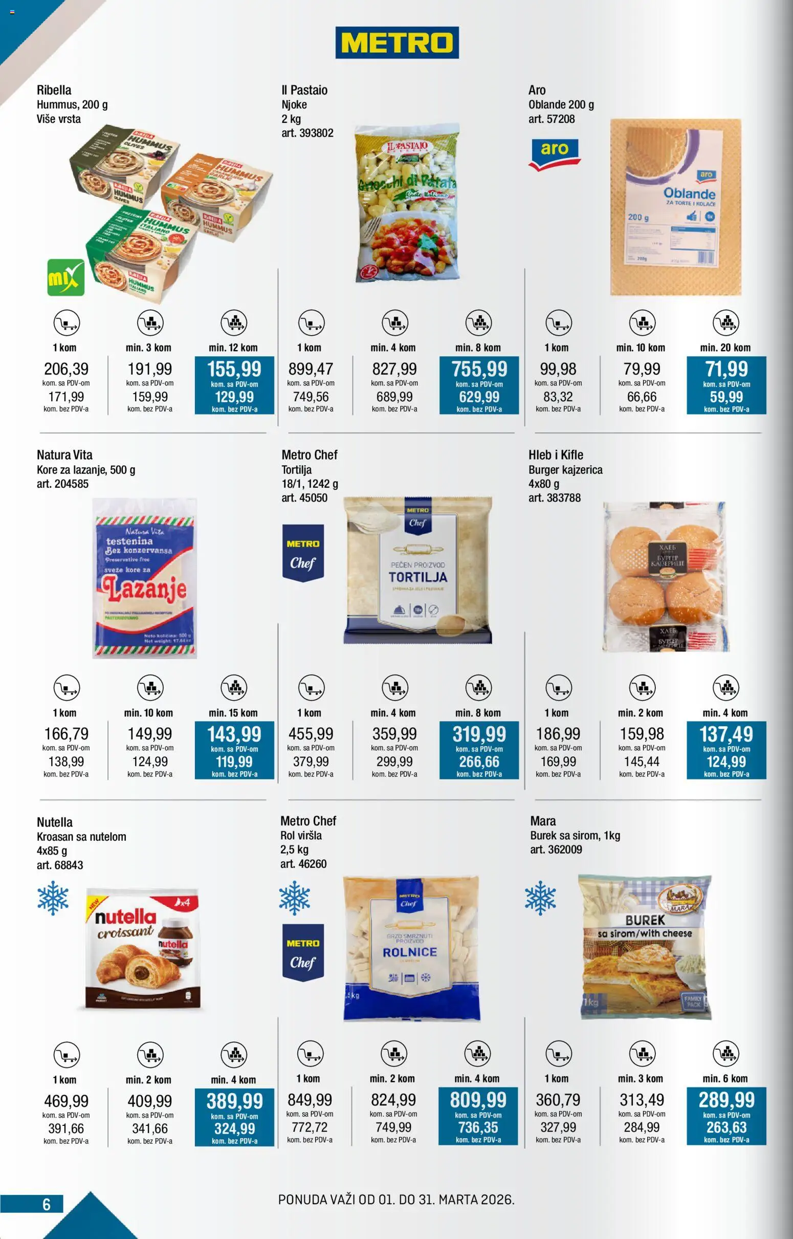 Metro katalog - najnovije akcije od 01.03.2026