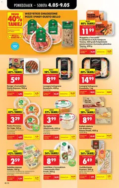 Pogląd oferty "Lasagne bolognese Donatello, 450 g, Lasagne bolognese, 450 g" - ważna od 04.05.2026 | Strona: 44 | Produkty: Curry, Prosciutto, Ser, Pizza