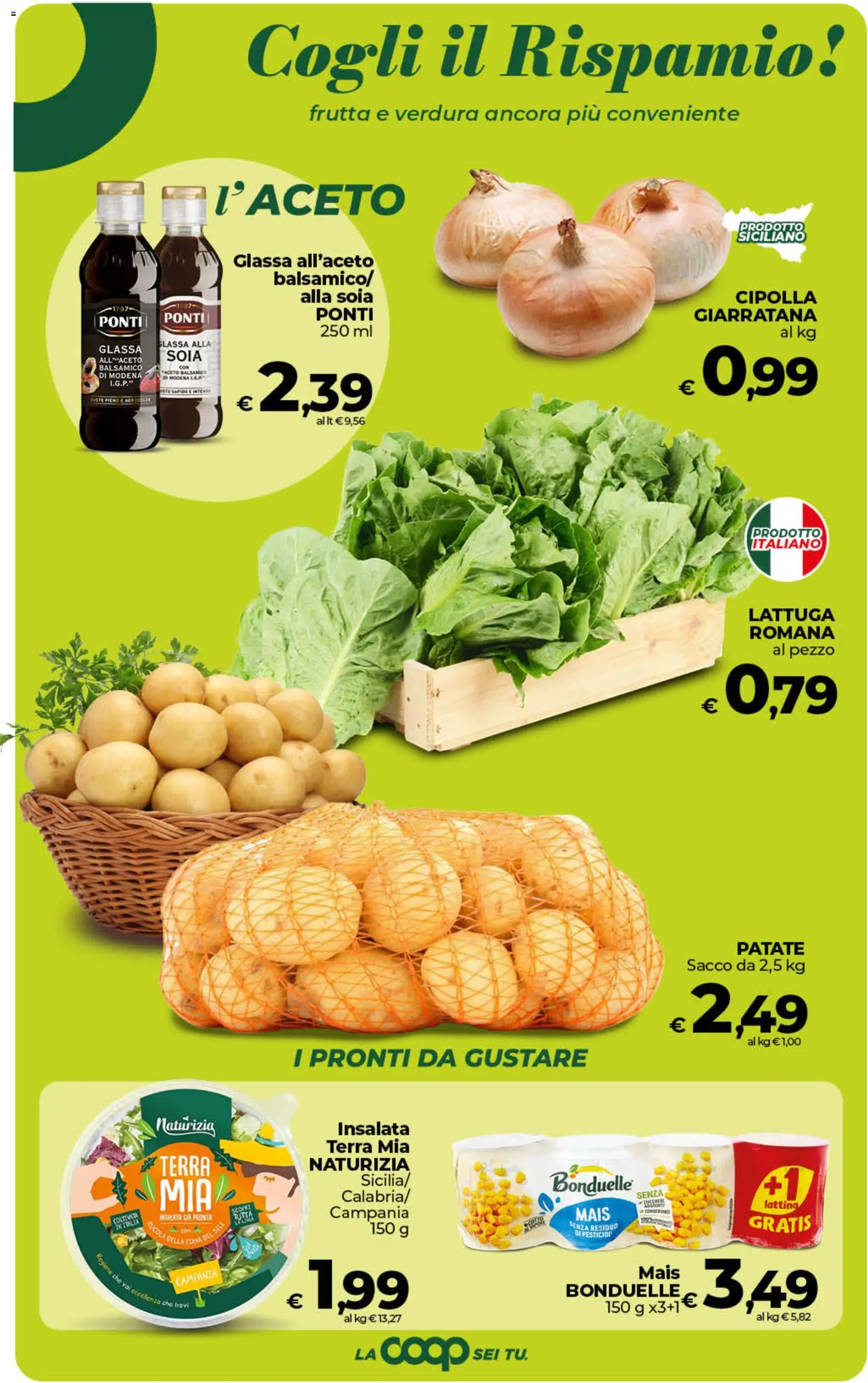 Volantino COOP del 11/08/2026 | Pagina: 12 | Prodotti: Rucola, Frutta, Glassa, Lattuga