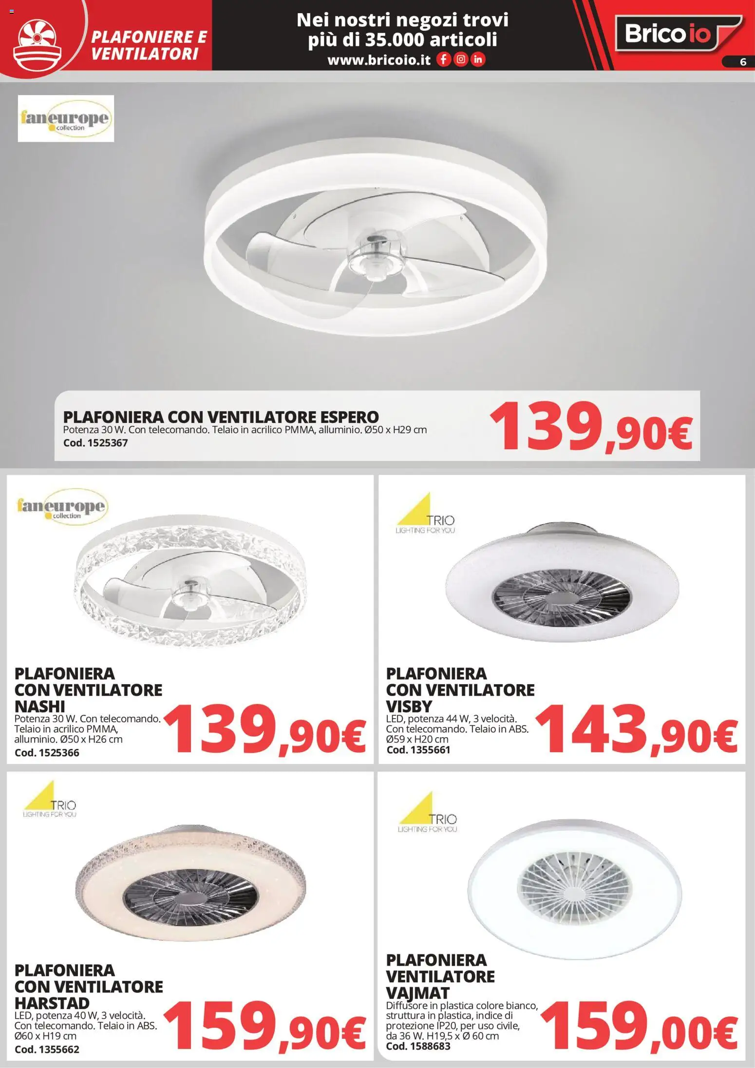 Volantino Brico io del 01/05/2026 | Pagina: 6 | Prodotti: Ventilatore