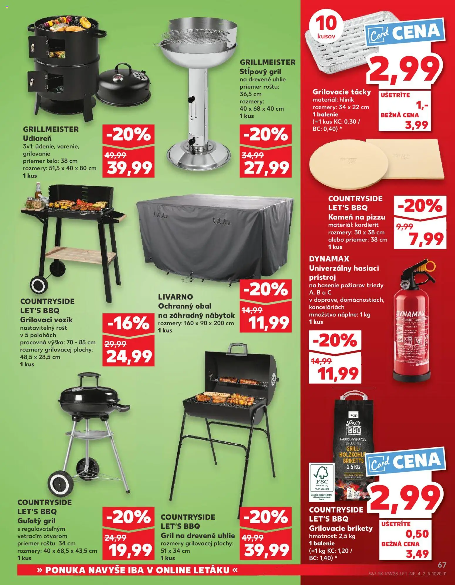 Nové Kaufland akcie – leták je platný od 04.06.2026 | Strana: 67 | Produkty: Nábytok, Gril, Záhradný nábytok