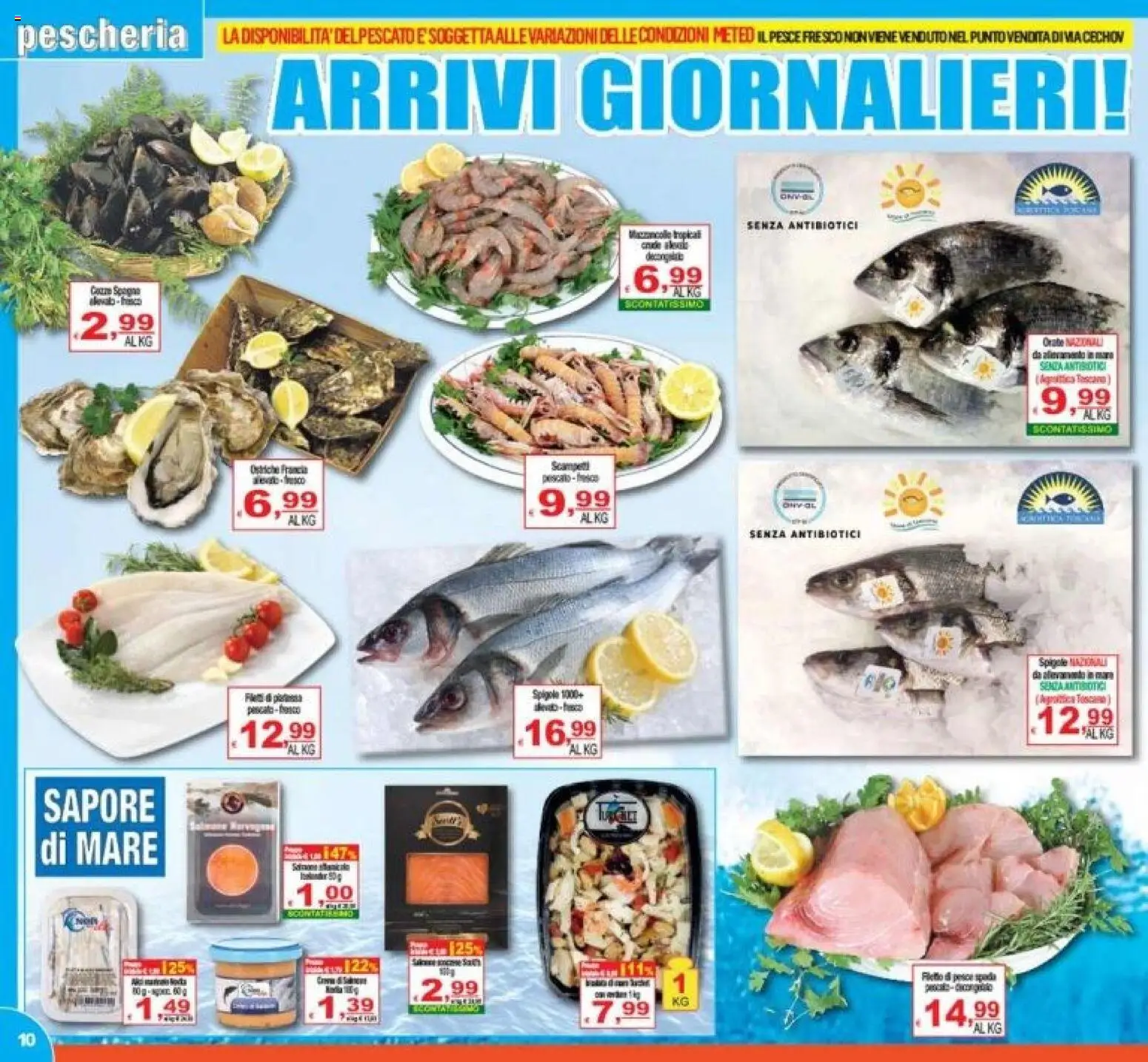 Volantino CTS del 02/10/2026 | Pagina: 10 | Prodotti: Pesce, Il pesce, Pesce spada