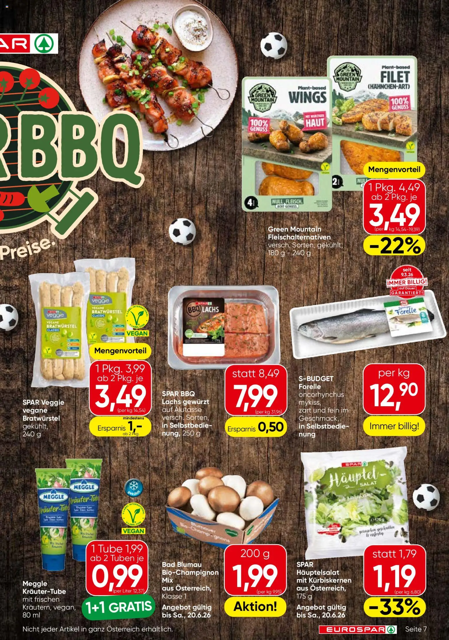 Eurospar Flugblatt gültig ab 18.06.2026 | Seite: 7 | Produkte: Salat, Bad
