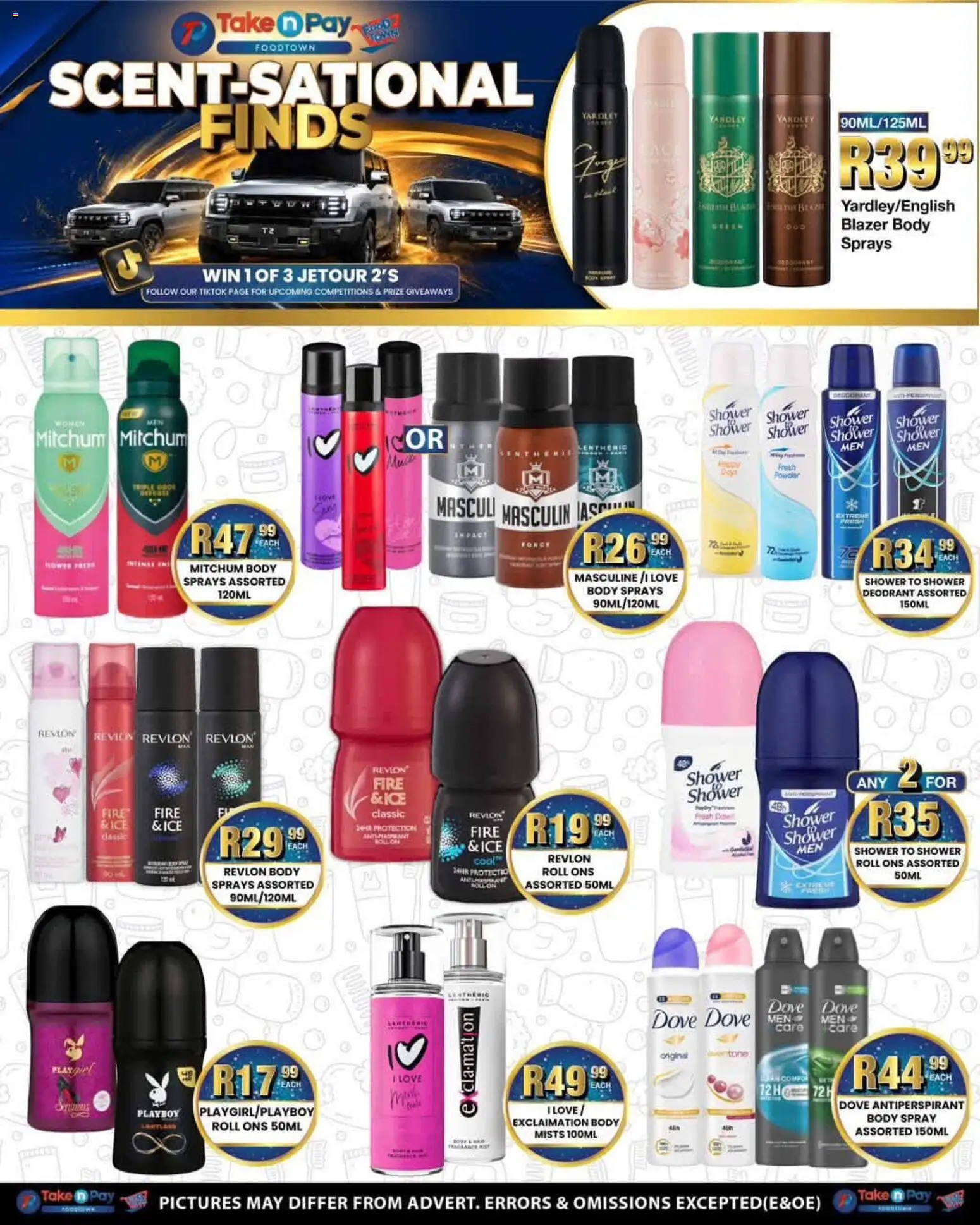 New Take n Pay catalogue – valid from 06/07/2026 | Page: 36 | Products: Blazer, Body spray, Powder, Antiperspirant