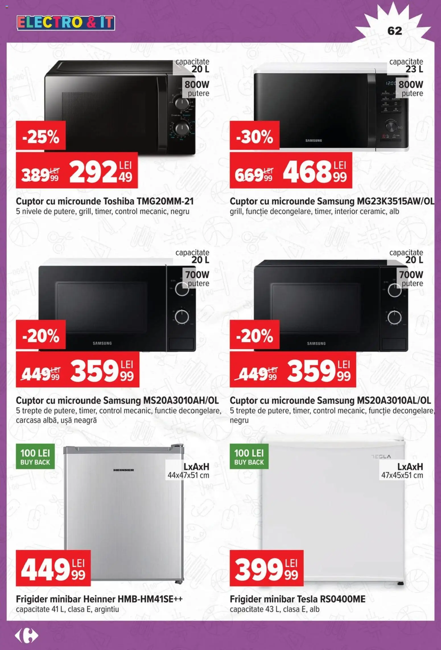 Noul catalog Carrefour – valabil de la 12.08.2026 | Pagină: 62 | Produse: Carcasă, Frigider, Cuptor, Cuptor Cu Microunde
