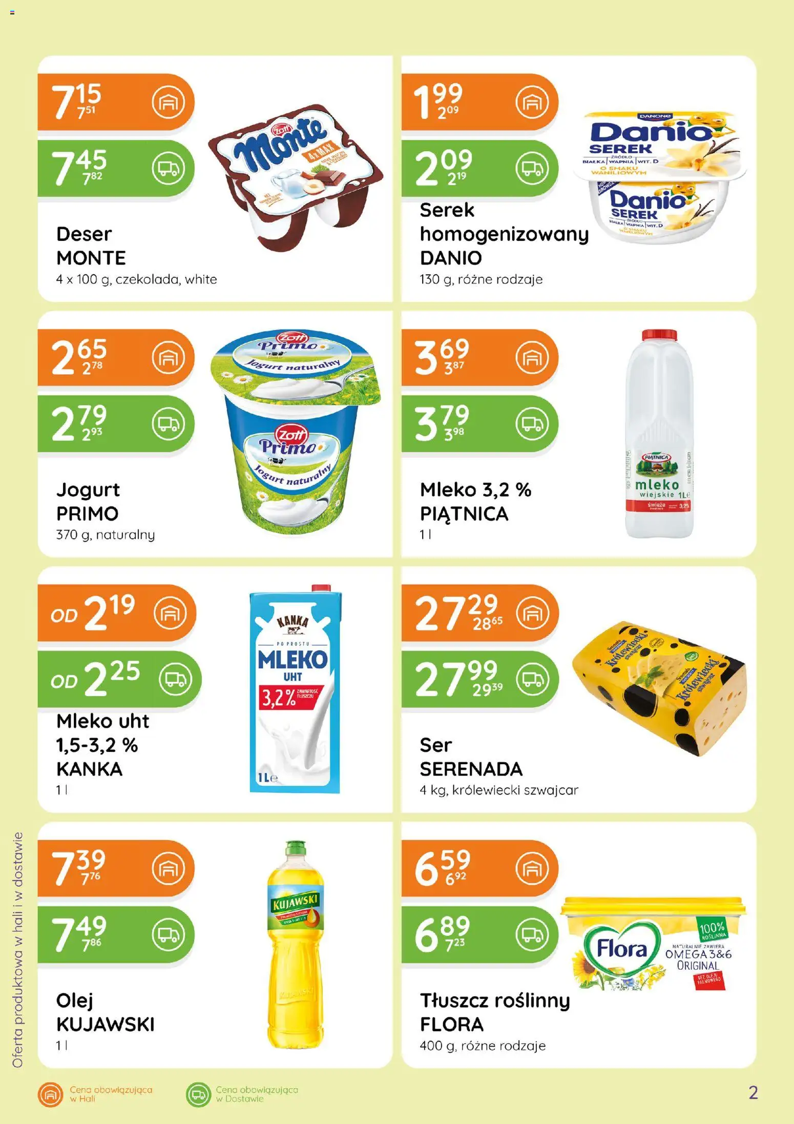 Eurocash gazetka - Ofensywa Spożywcza od 11.06.2026 | Strona: 2 | Produkty: Serek, Jogurt naturalny, Mleko, Olej