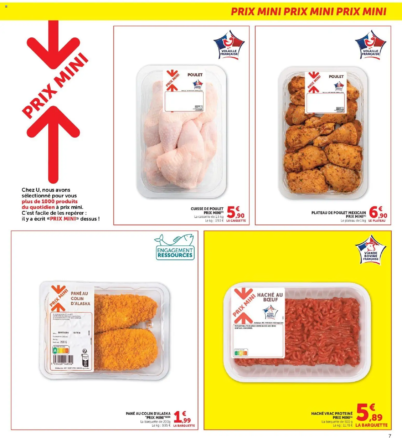{H1} | Page: 7 | Produits: Volaille, Poulet, Cuisse de poulet, Viande bovine