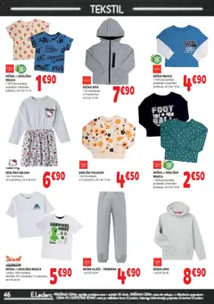 E.leclerc katalog akcije – veljaven od 09.09.2026 | Stran: 46 | Izdelki: Trenirka, Majica, Pulover, Obleka