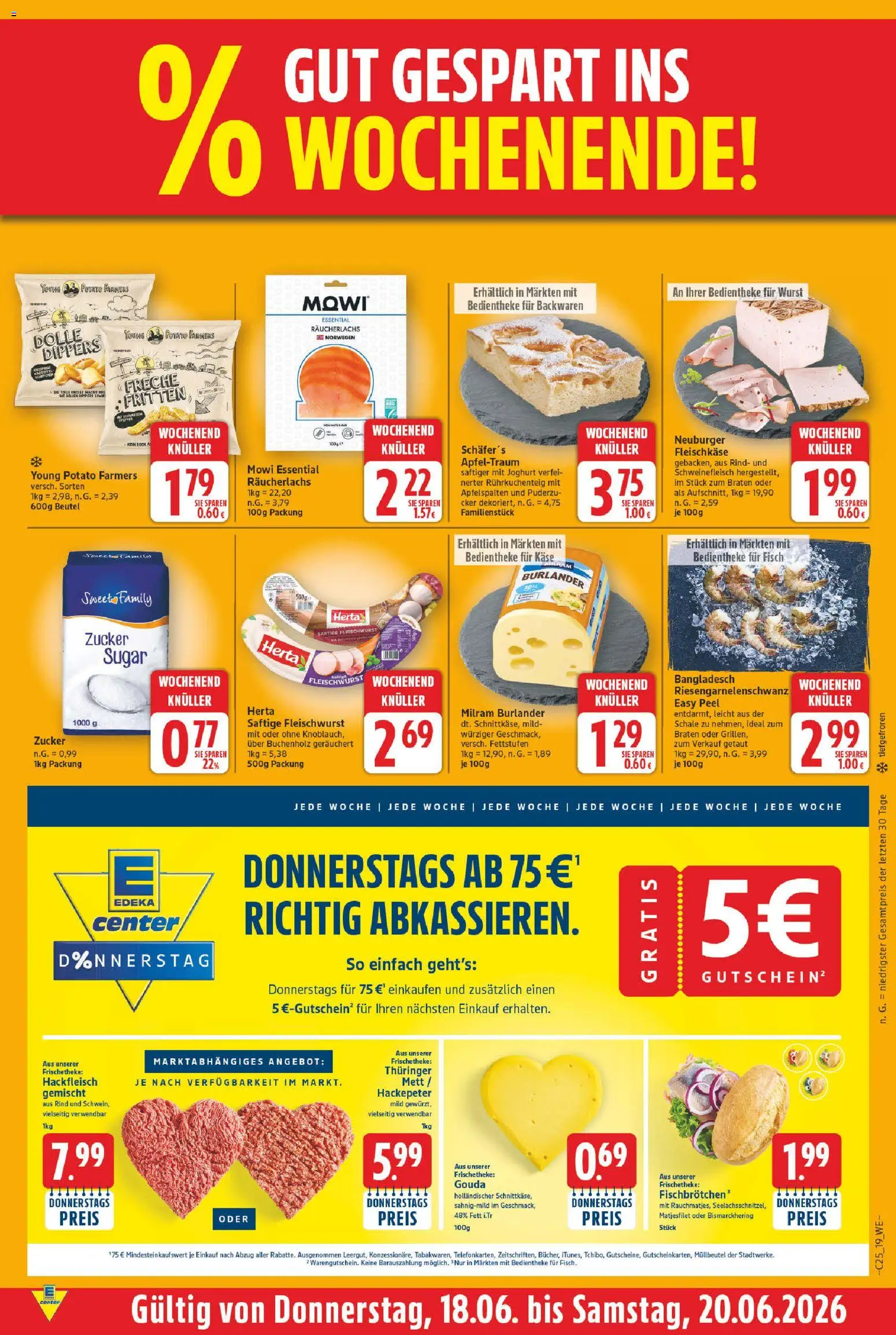E center Prospekt – gültig ab 15.06.2026 | Seite: 27 | Produkte: Gouda, Fisch, Milram, Hackfleisch
