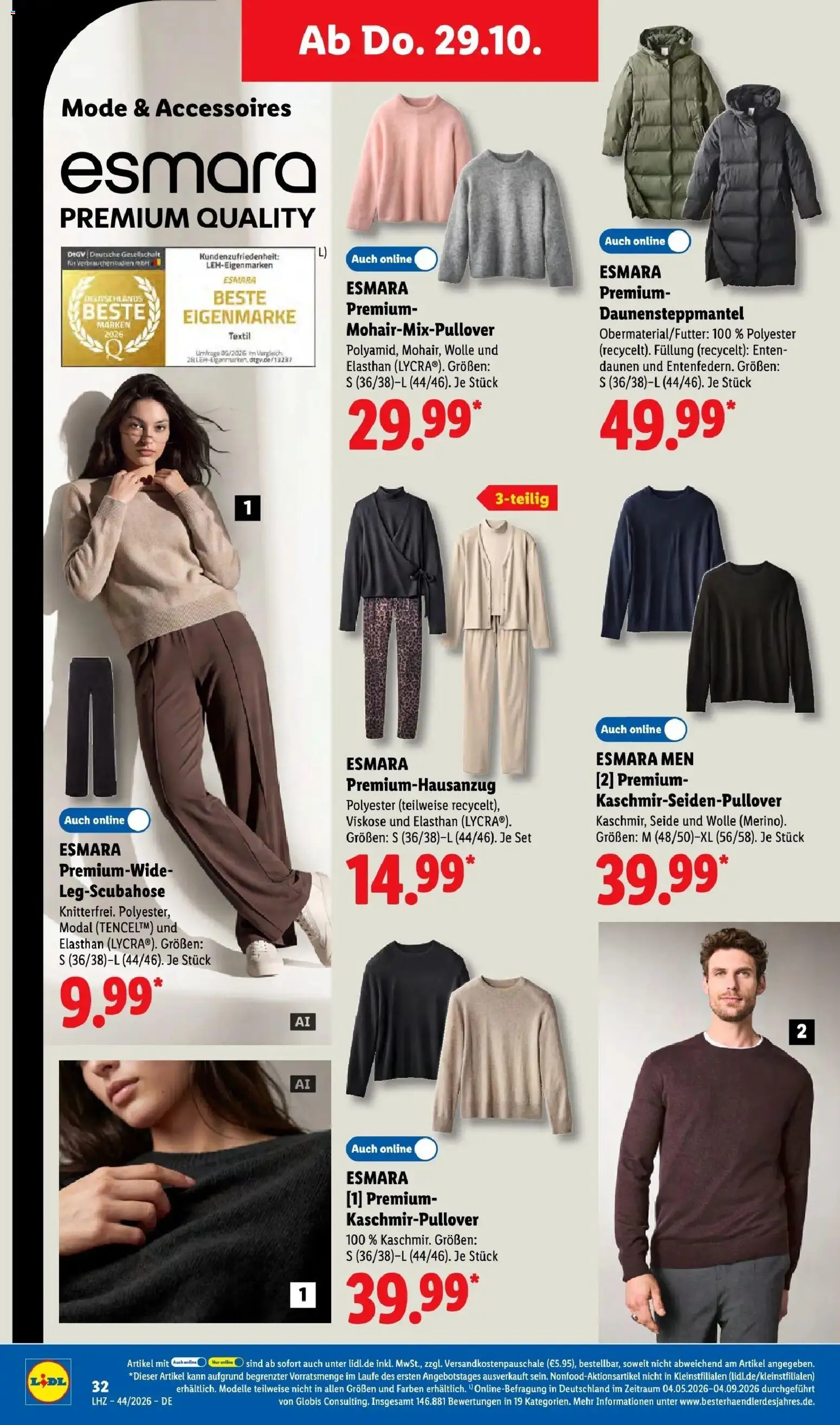 Lidl Prospekt Emlichheim (ab 26.10.2026) zum Blättern » Angebote | Seite: 54 | Produkte: Kaschmirpullover