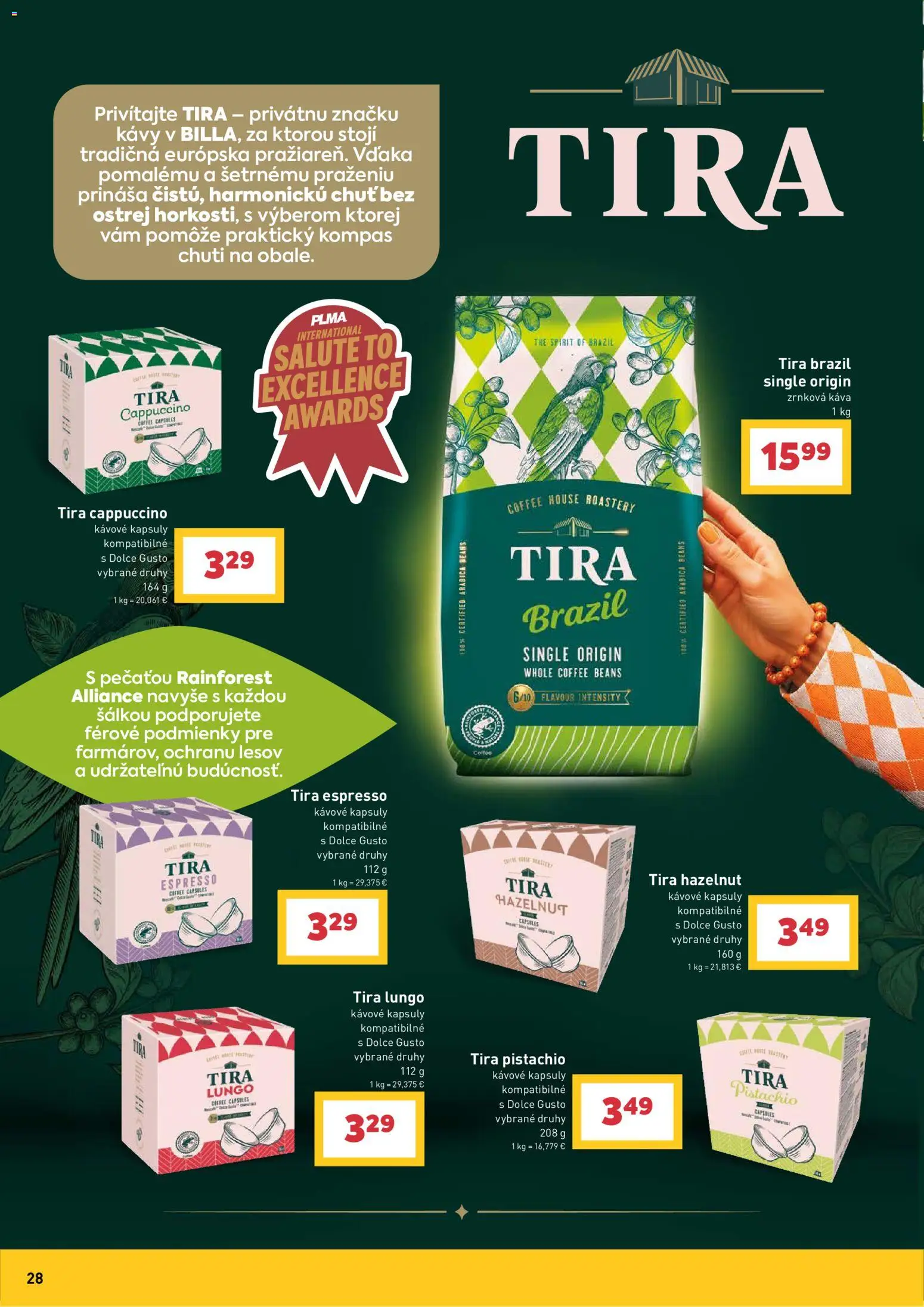 Nové Billa akcie – leták je platný od 09.09.2026 | Strana: 28 | Produkty: Dolce Gusto, Káva, Zrnková káva 1 kg, Zrnková káva