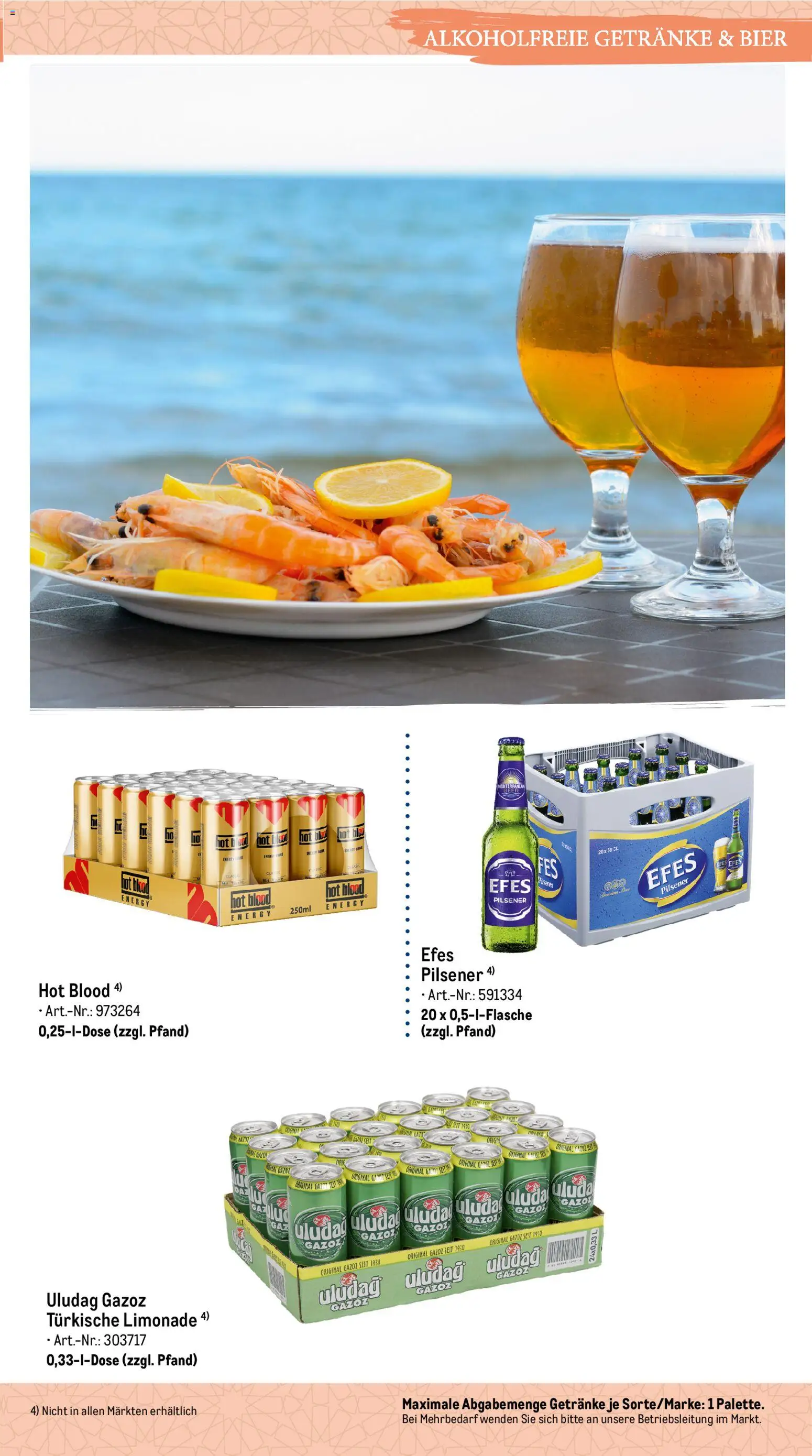 Metro Highlights Orientalische Gastronomie – gültig ab 04.06.2026 | Seite: 23 | Produkte: Energy, Bier, Limonade