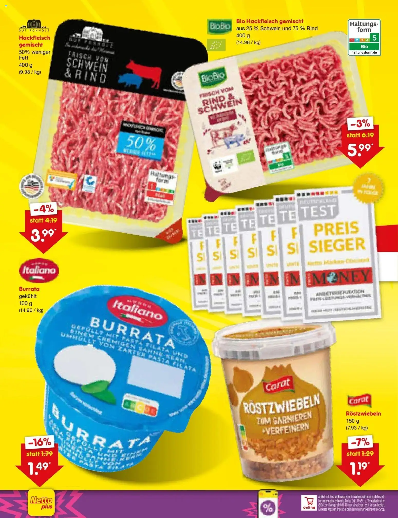 Netto Marken-Discount Prospekt Ludwigshafen-Edigheim – gültig ab 13.07.2026 | Seite: 42 | Produkte: Fisch, Burrata, Sahne, Hackfleisch