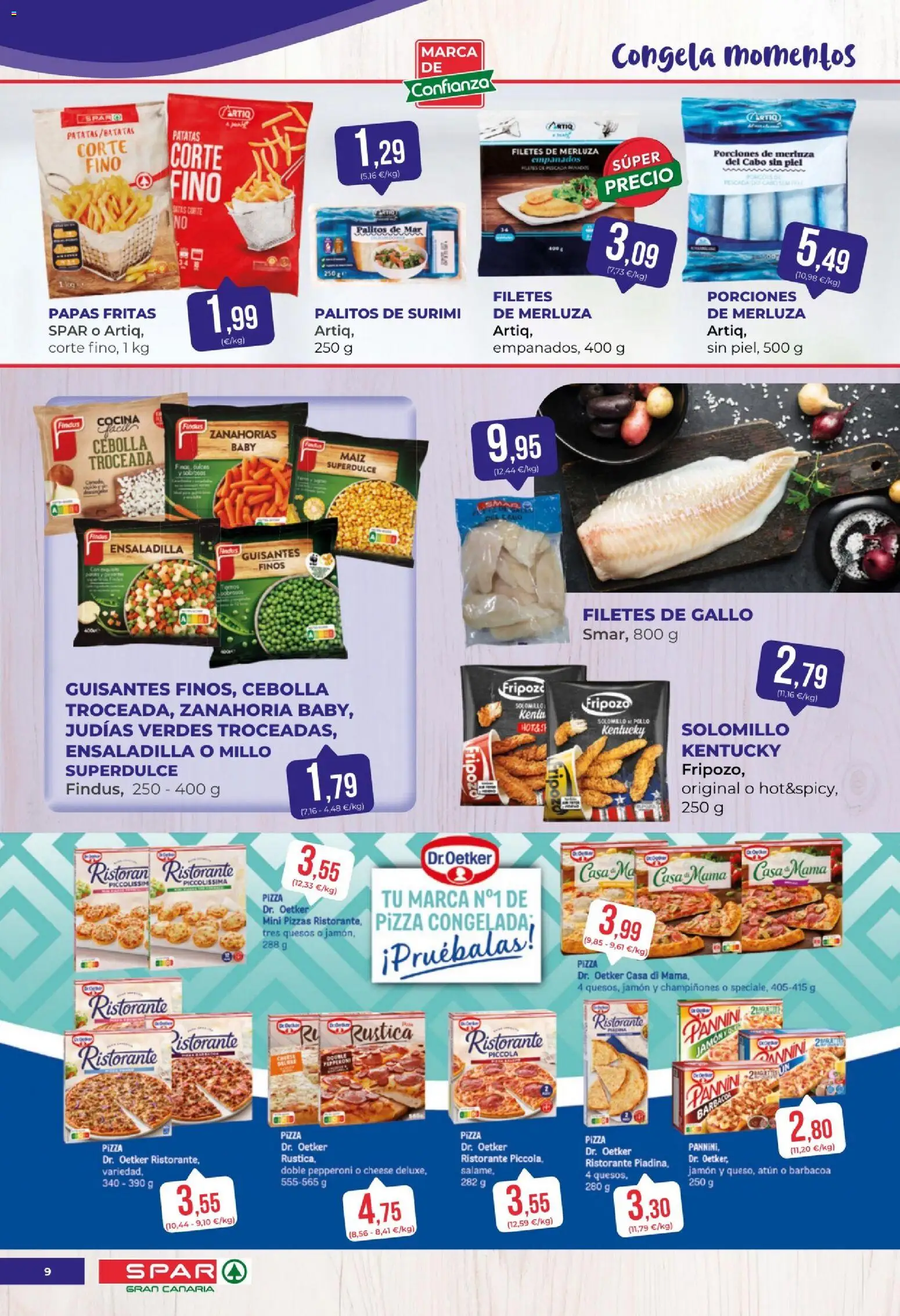Spar folleto │ válido desde el 18/09/2026 | Página: 9 | Productos: Ensaladilla, Jamón, Palitos de surimi, Cocina