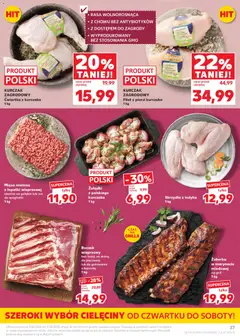 Pogląd oferty "Kaufland gazetka" - ważna od 11.06.2026 | Strona: 27 | Produkty: Kurczak, Piersi, Boczek wieprzowy, Filet z piersi kurczaka