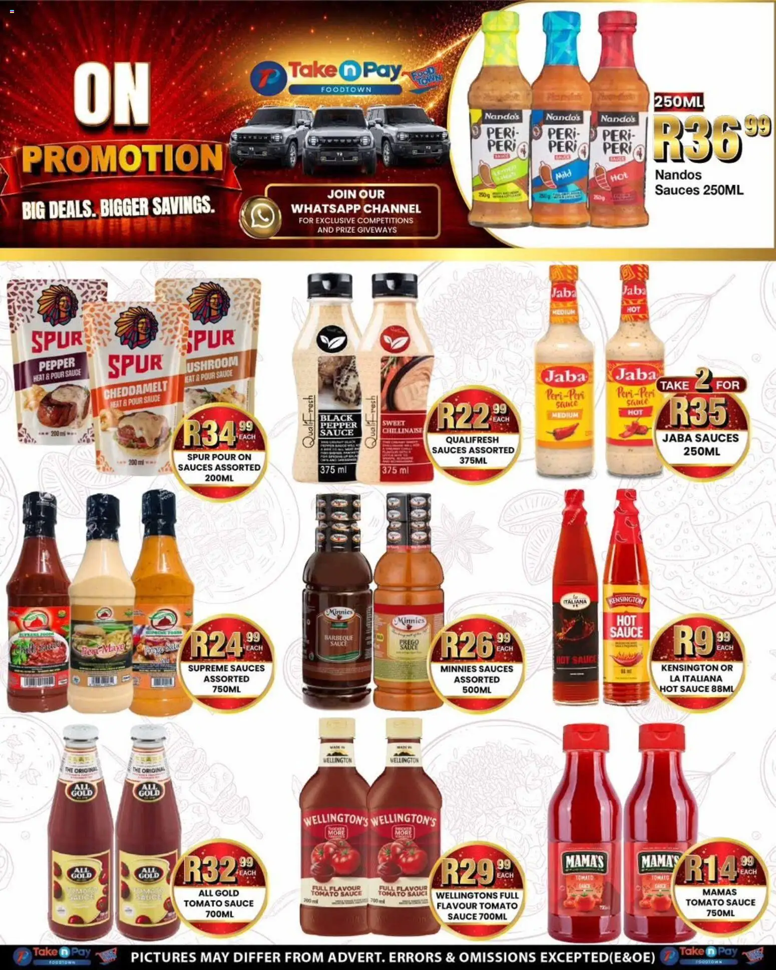 New Take n Pay catalogue – valid from 29/06/2026 | Page: 19 | Products: Wellingtons, Tomato sauce, Sauce, Pepper