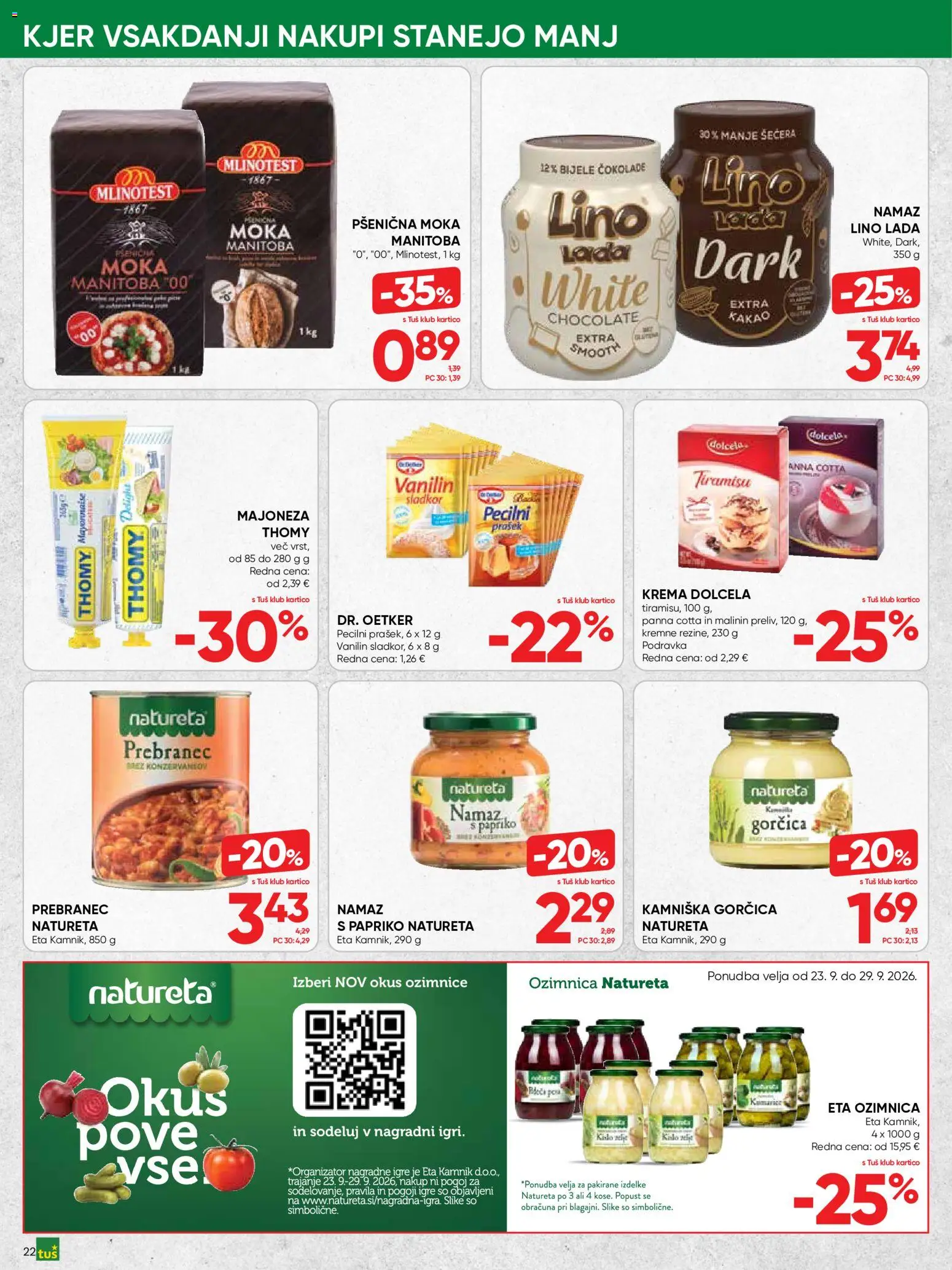 Novi Tuš katalog ponudbe – veljaven od 16.09.2026 | Stran: 22
