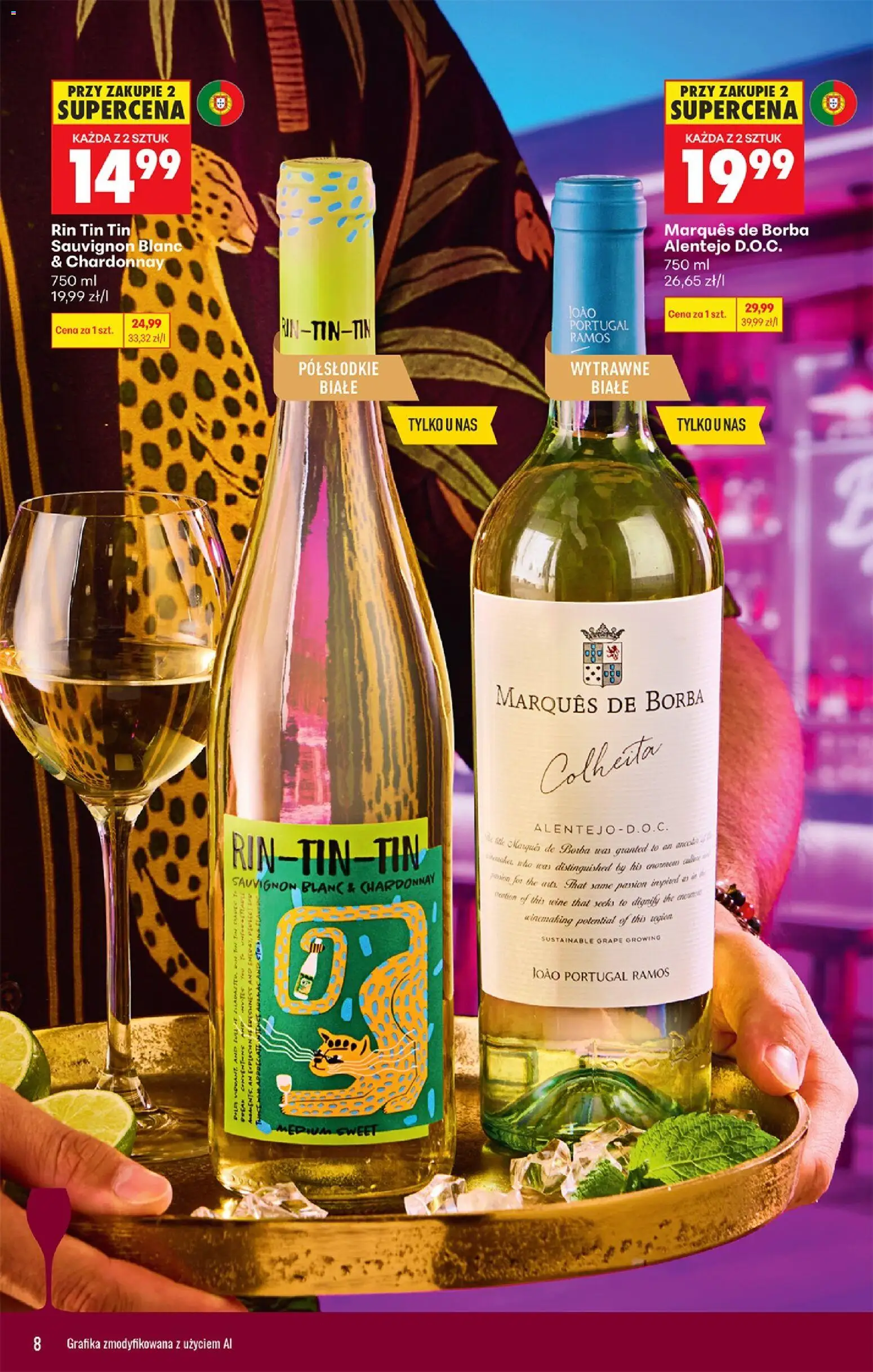 Biedronka gazetka - Czas na toast od 10.08.2026 | Strona: 8 | Produkty: Chardonnay, Sauvignon Blanc