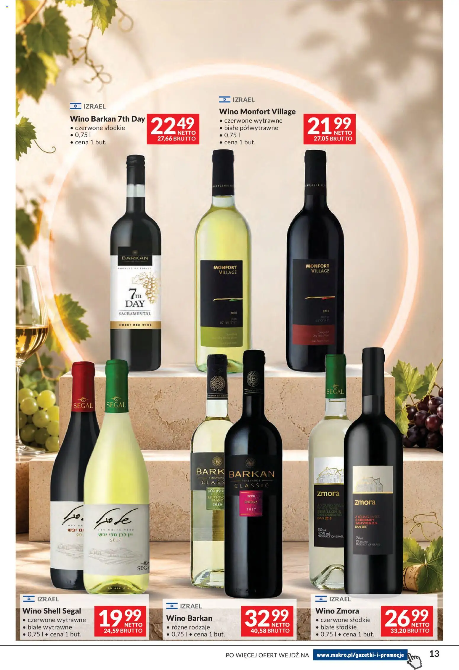 Makro gazetka - Sery, Wędliny, Wina od 01.09.2026 | Strona: 13 | Produkty: Wino
