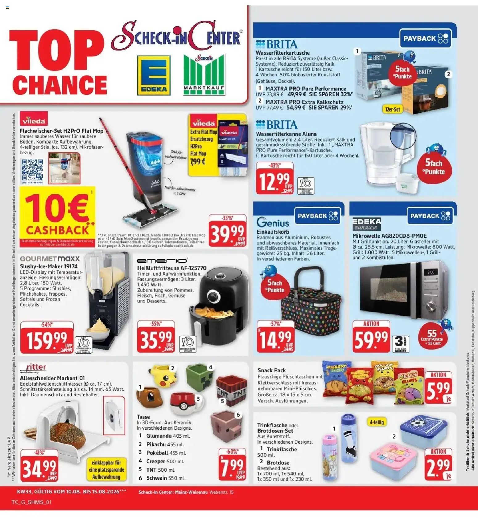 Edeka Prospekt Wörth Am Rhein (ab 10.08.2026) » Angebote Online | Seite: 72 | Produkte: Mikrowelle, Gewicht, Kalk, Wasser