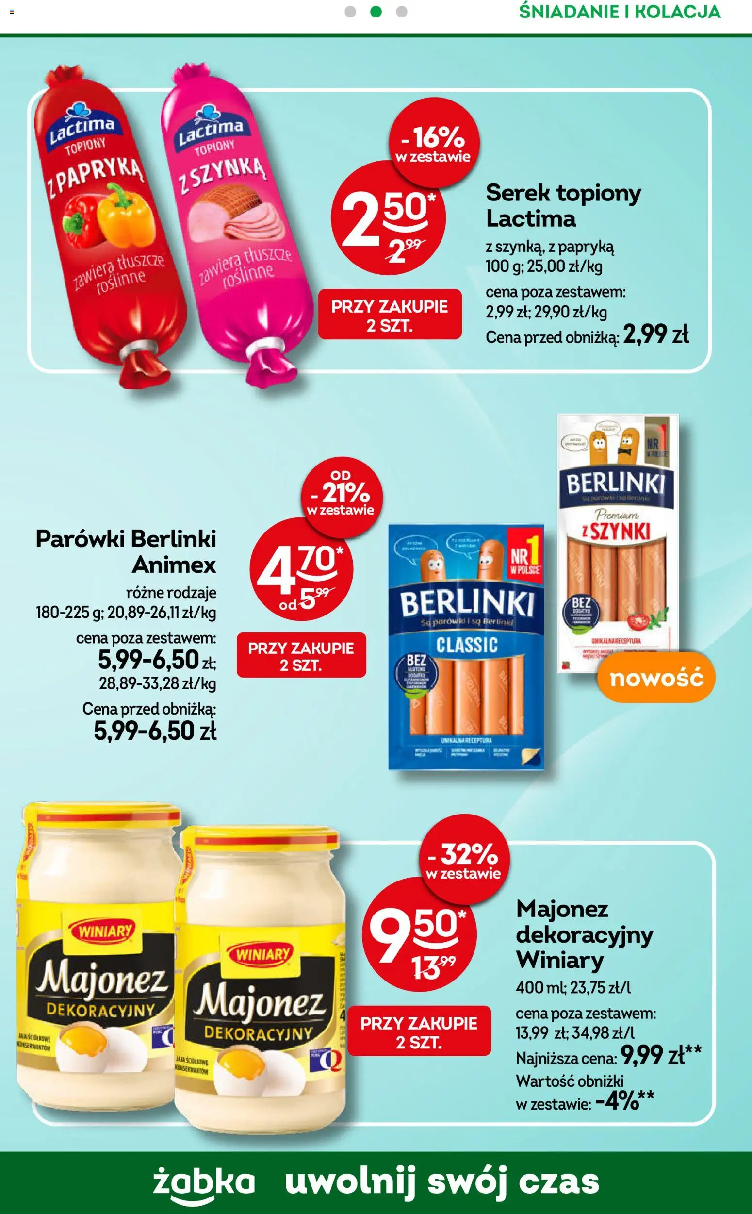 Żabka gazetka - Codzienne produkty od 10.08.2026 | Strona: 12 | Produkty: Papryka, Majonez winiary, Serek topiony, Majonez