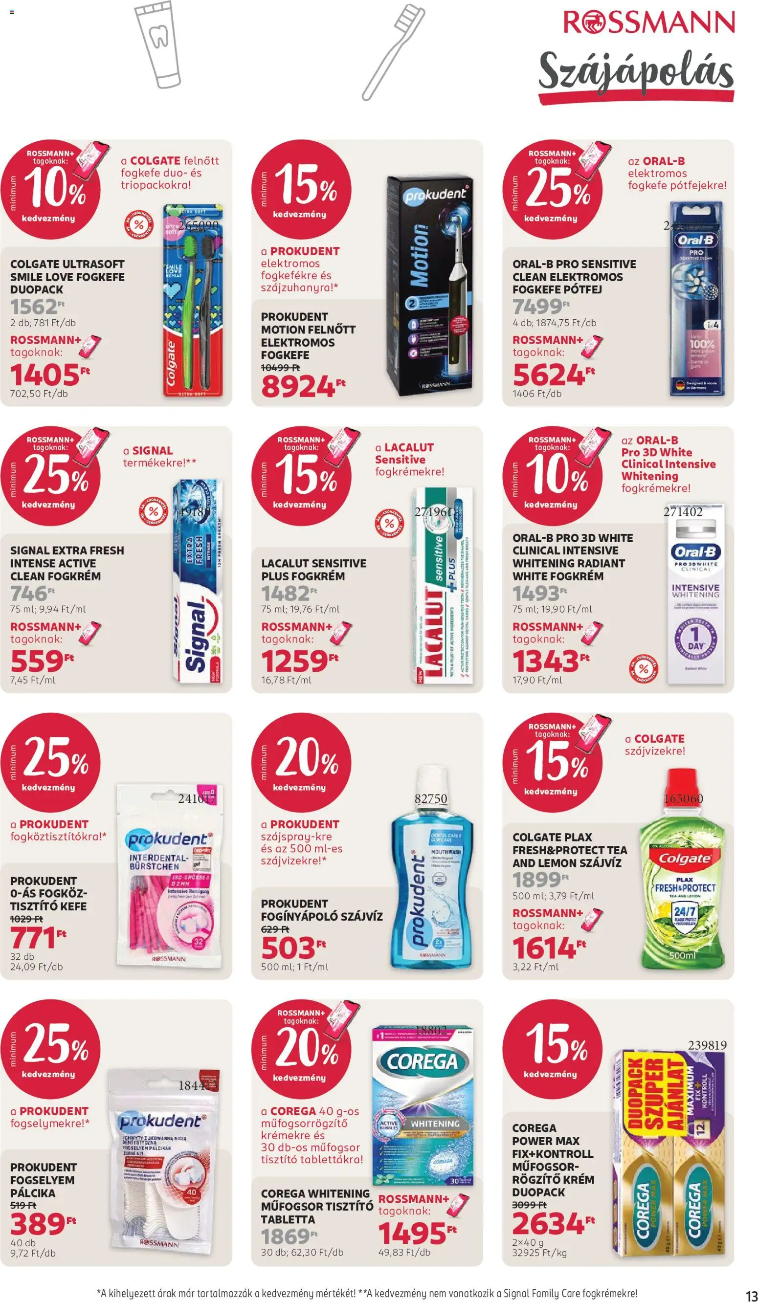 Rossmann akciós ujság - amely érvényes a következő dátumtól: 2026.09.21. | Oldal: 15 | Termékek: Kefe, Tea, Fogkrém, Fogkefe
