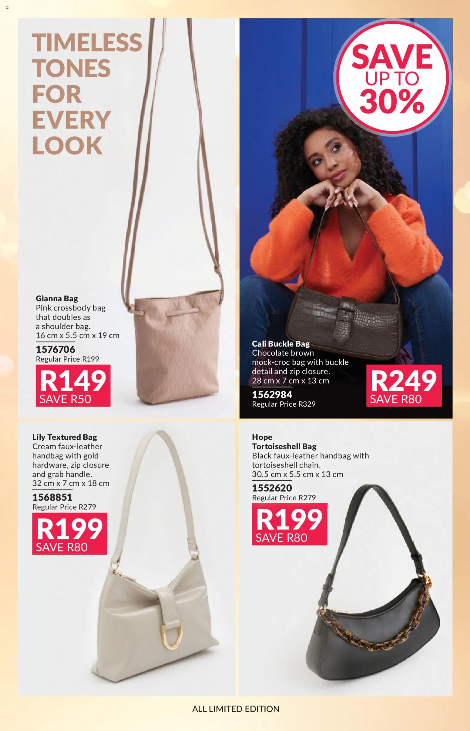New Avon catalogue – valid from 01/08/2026 | Page: 13 | Products: Handbag, Bag, Chocolate, Cream