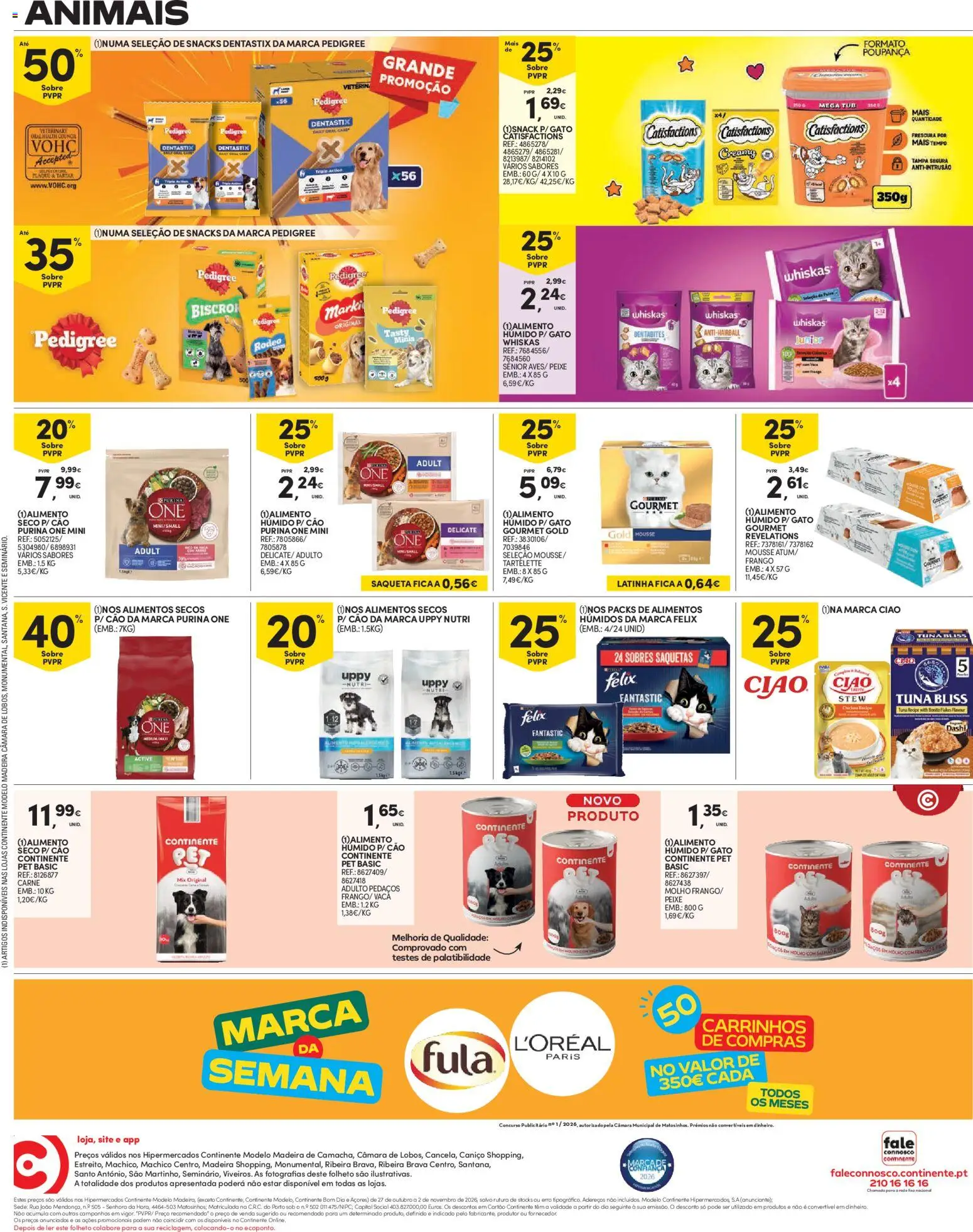 Continente folheto Madeira │ válido de 27/10/2026 | Página: 16 | Produtos: Frango, Snacks, Peixe, Carne