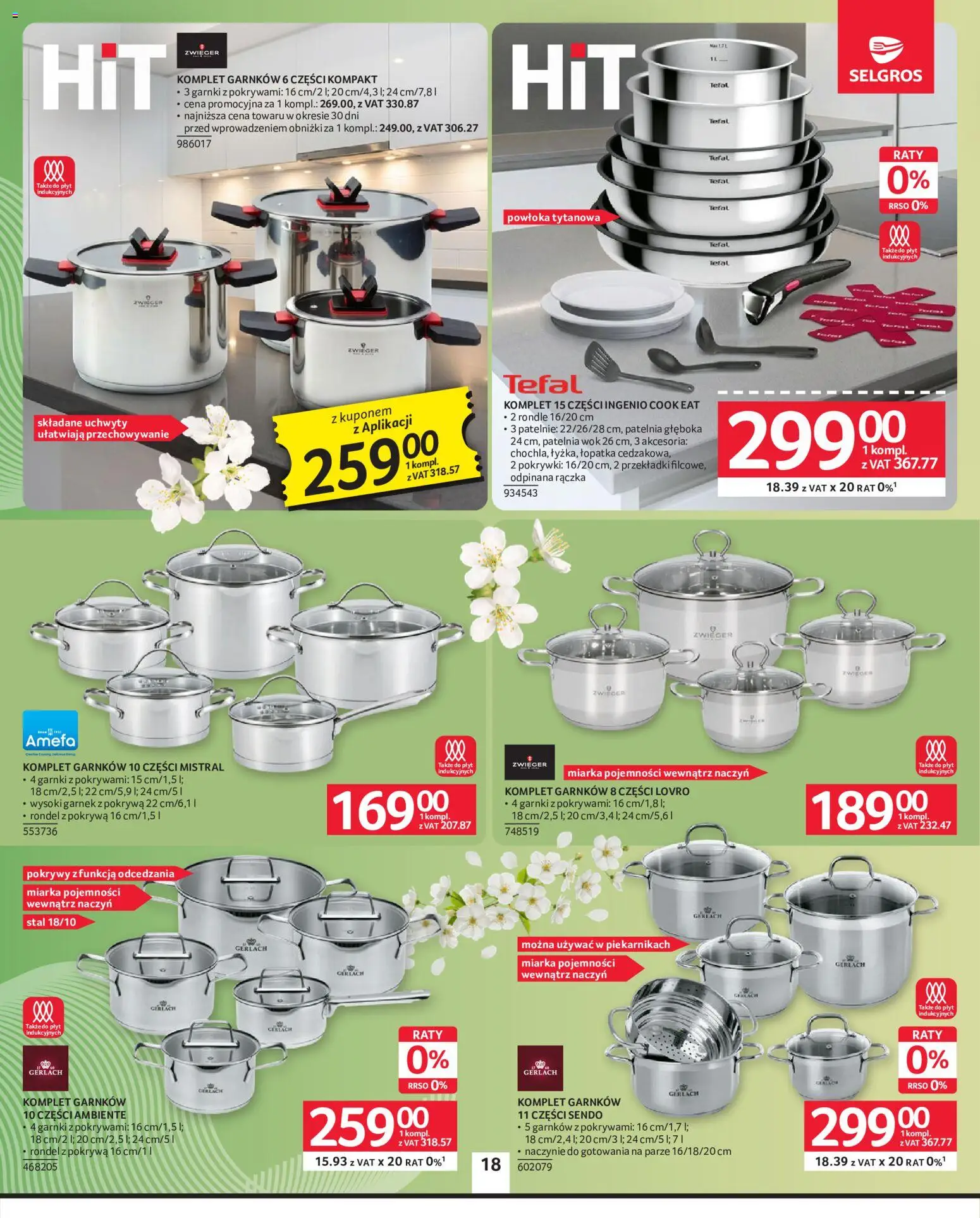 Selgros cash&carry gazetka - Oferta przemysłowa od 21.05.2026 | Strona: 20 | Produkty: Garnek, Patelnie, Patelnia wok, Garnki