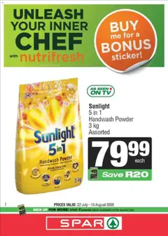 Superspar specials catalogue – valid from 22/07/2026 | Page: 6 | Products: Handwash, TV, Powder