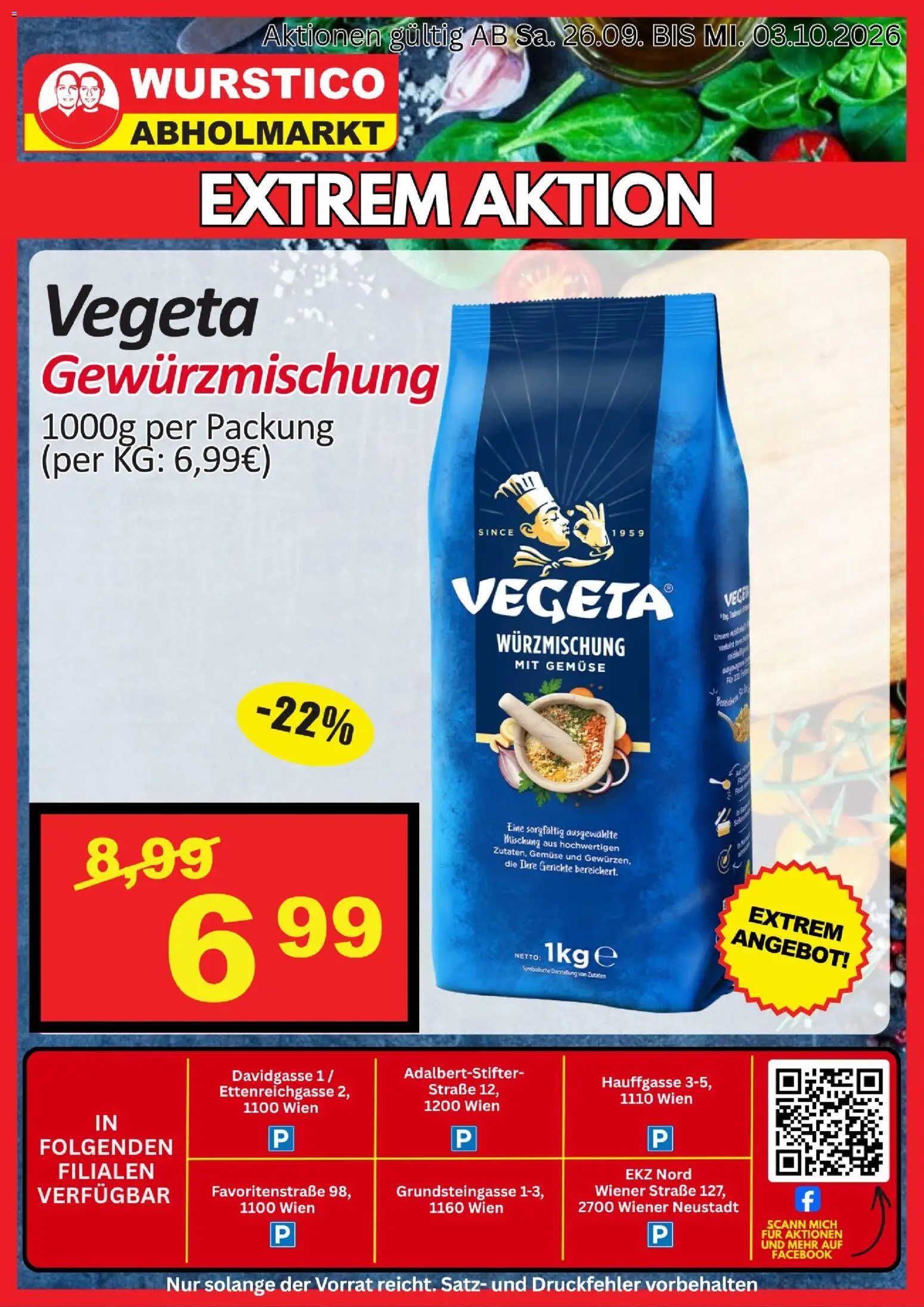 Wurstico Abholmarkt Extrem Aktion gültig ab 26.09.2026 | Seite: 2 | Produkte: Gemüse, Zutaten