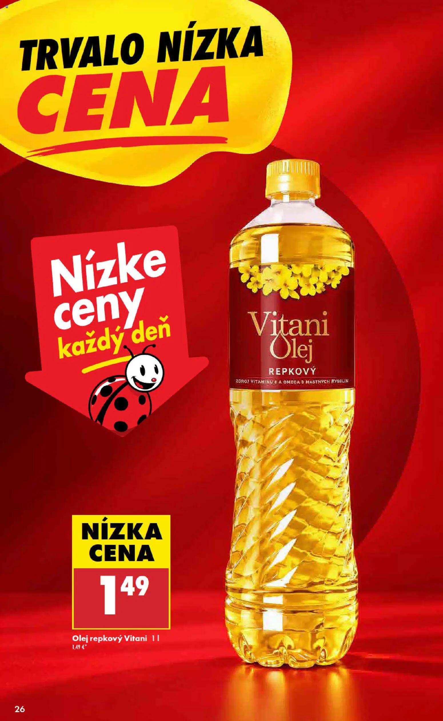 Nové Biedronka akcie – leták je platný od 01.10.2026 | Strana: 26 | Produkty: Olej, Omega 3, Omega