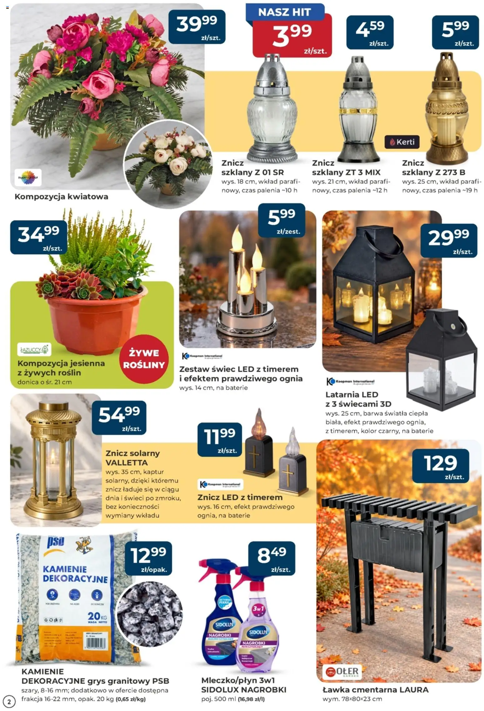 Mrówka gazetka - Choszczno od 16.10.2026 | Strona: 2 | Produkty: Znicz LED, Waga, Baterie, Rosliny