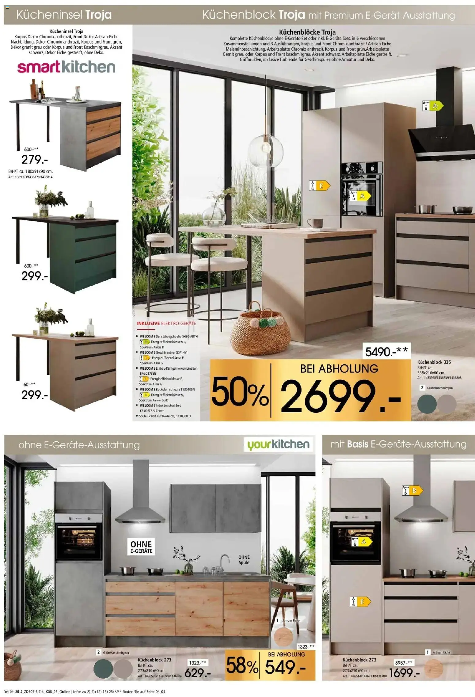 Zurbrüggen Küchen für ihr Zuhause Unna – gültig ab 25.07.2026 | Seite: 16 | Produkte: Geschirrspüler, Küchenblock, Armatur, Backofen