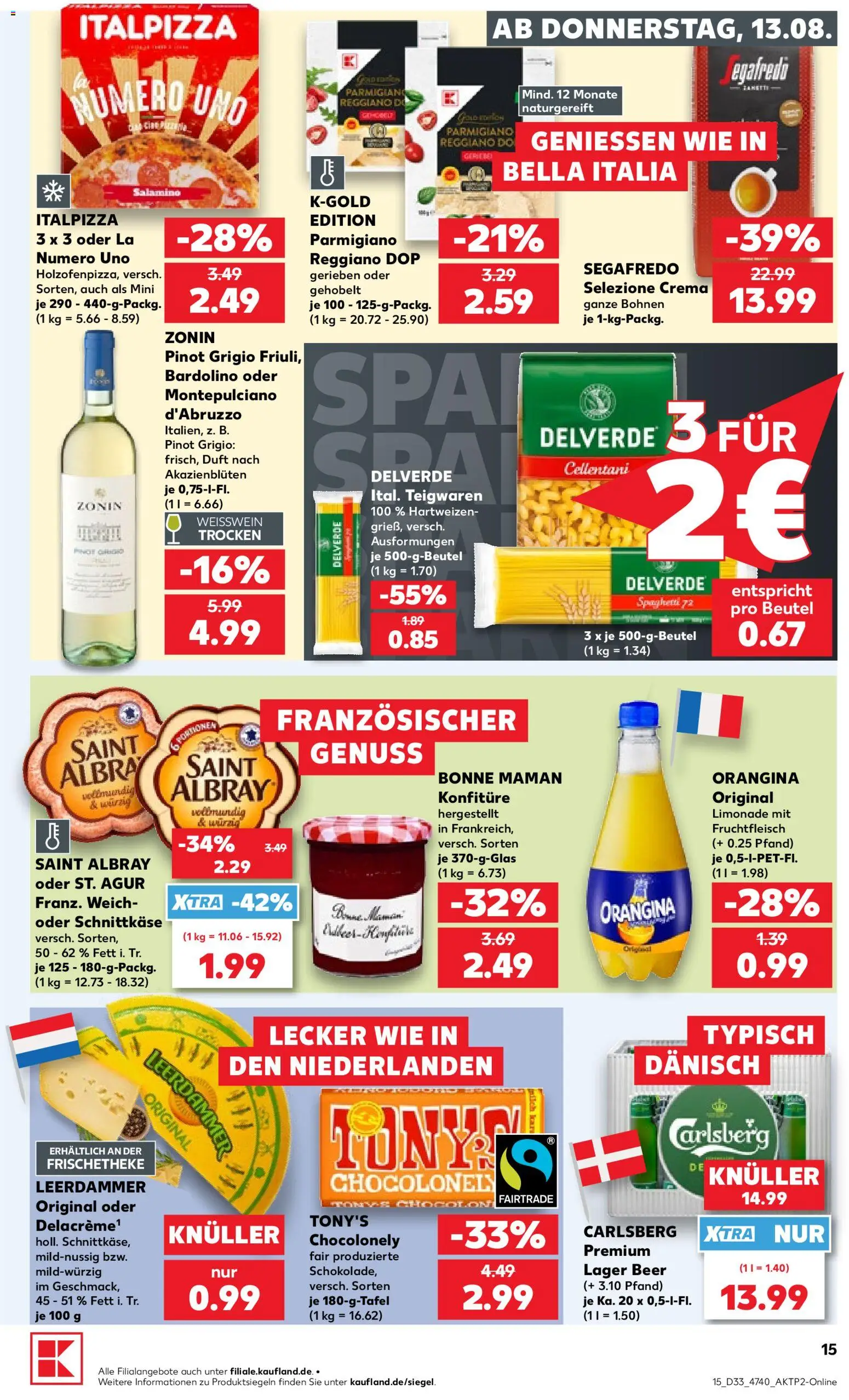 Kaufland Prospekt Hannover – gültig ab 13.08.2026 | Seite: 15 | Produkte: Schokolade, Duft, Limonade, Leerdammer