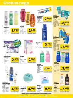 Tuš katalog akcije – veljaven od 01.08.2026 | Stran: 20 | Izdelki: Sončna kozmetika, Mleko, Ščitniki, Vlažilni robčki