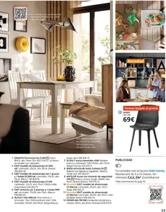 Vista previa IKEA - La vida comienza en la cocina válido desde el 04.05.2026 | Página: 33 | Productos: Mesa extensible, Té, Almacenaje, Silla