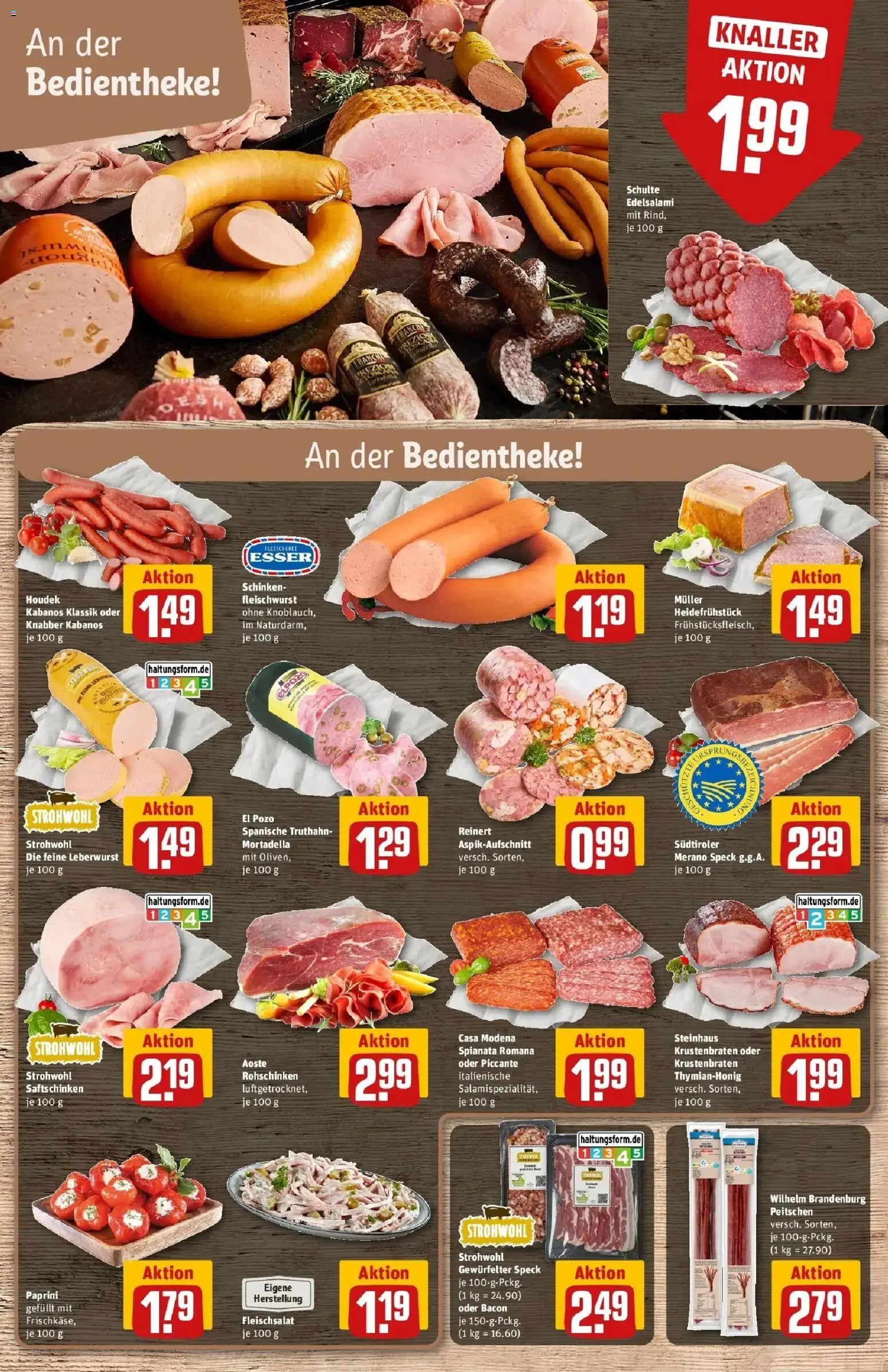 REWE Prospekt ab 17.08.2026 zum Blättern » Angebote | Seite: 12 | Produkte: Krustenbraten, Schinken