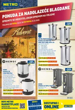 Metro HoReCa Gastro - advent specijal - Pregled kataloga iz trgovine Metro, vrijedi od 16.10.2026