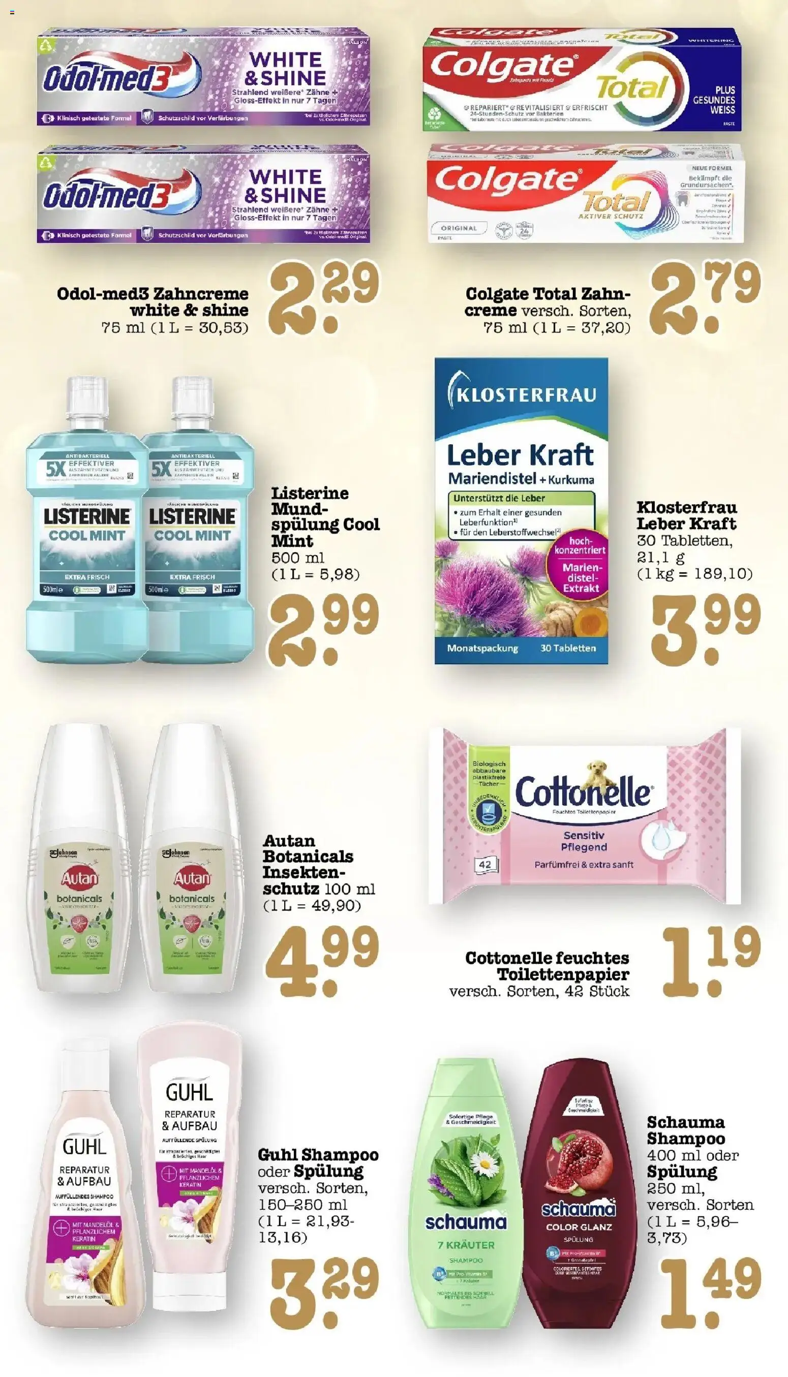 Edeka Prospekt Heidelberg (ab 28.09.2026) » Angebote Online | Seite: 53 | Produkte: Shampoo, Creme, Listerine, Feuchtes Toilettenpapier