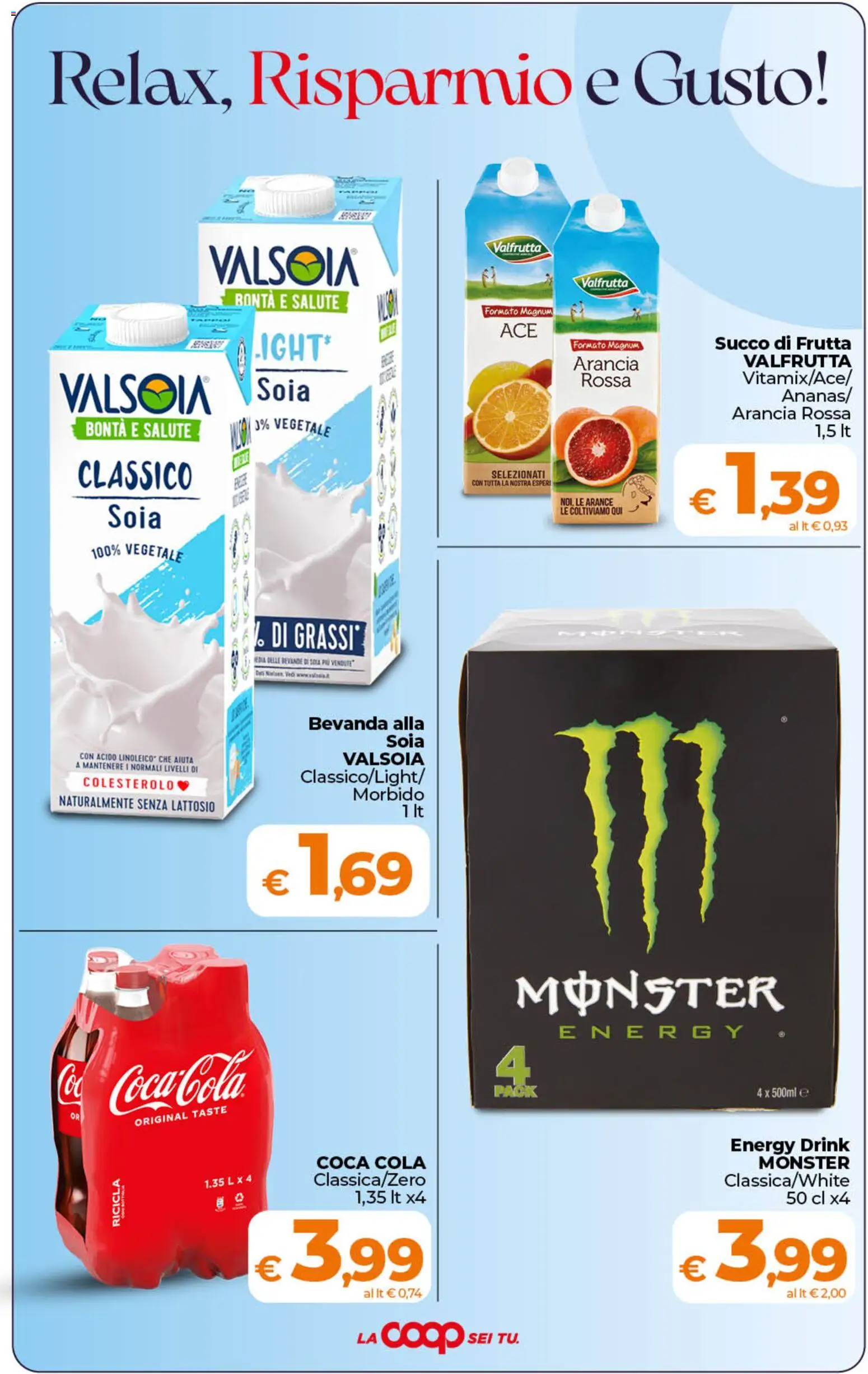 Volantino Ipercoop del 11/08/2026 | Pagina: 6 | Prodotti: Succo, Arance, Bevande, Frutta