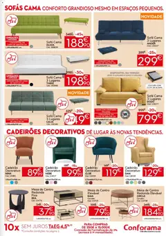 Pré-visualização Conforama folheto válido de 26.05.2026 | Página: 7 | Produtos: Sofás, Cama, Sofá, Mesa