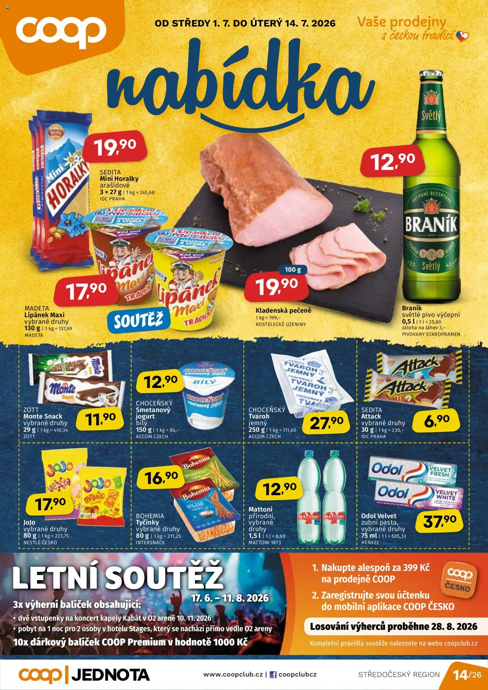 Coop leták - Středočeský region od 01.07.2026 | Strana: 1