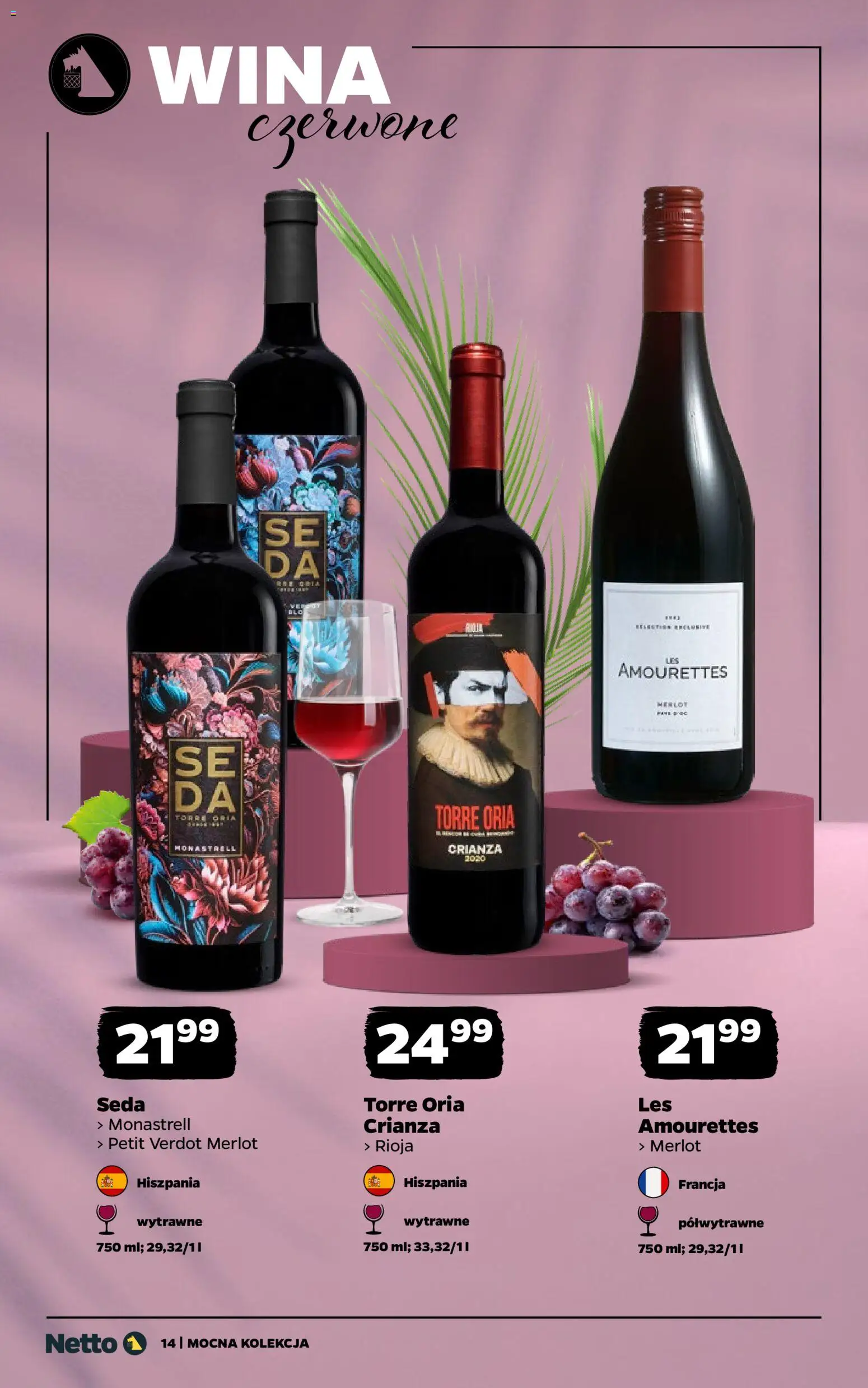 Netto gazetka - Wina od 06.07.2026 | Strona: 14 | Produkty: Merlot
