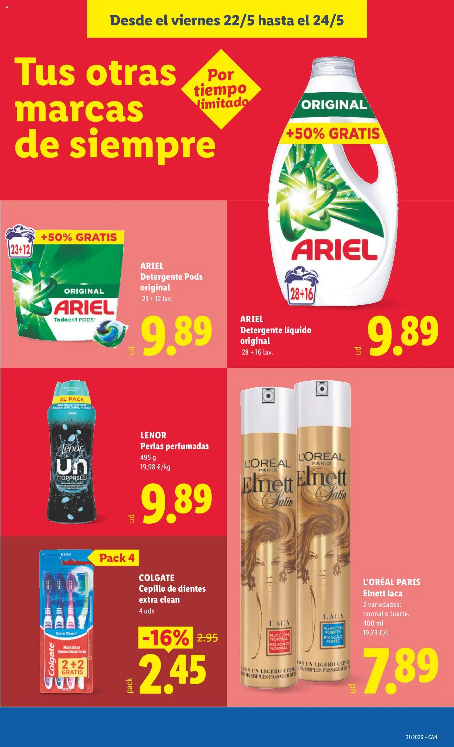 Lidl folleto │ válido desde el 18.05.2026 | Página: 41 | Productos: Cepillo, Cepillo de dientes, Detergente, Detergente líquido