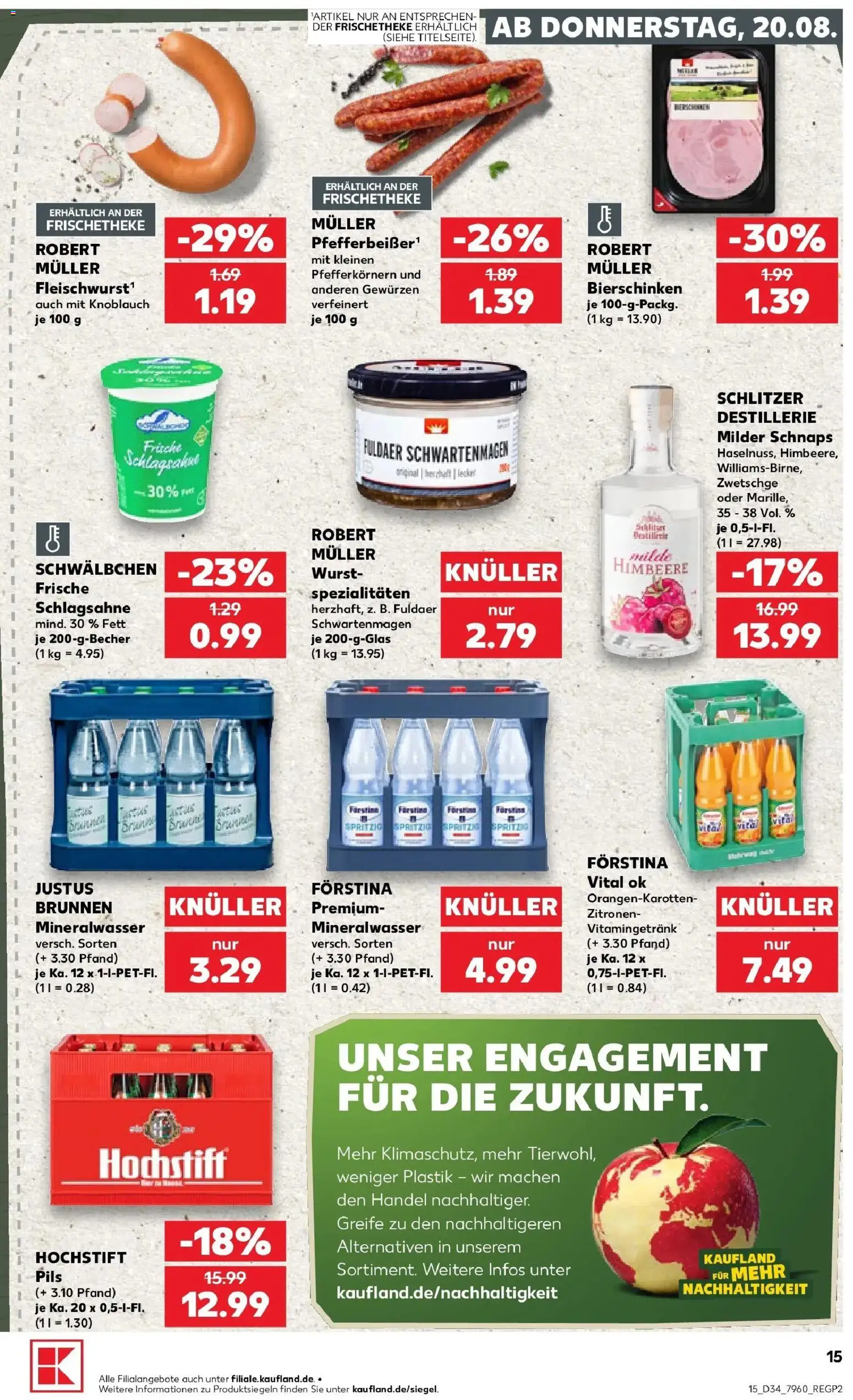 Prospekt Kaufland ab 17.08.2026 » Angebote Online zum Blättern | Seite: 26 | Produkte: Schlagsahne, Spezialitäten, Pils, Zitronen