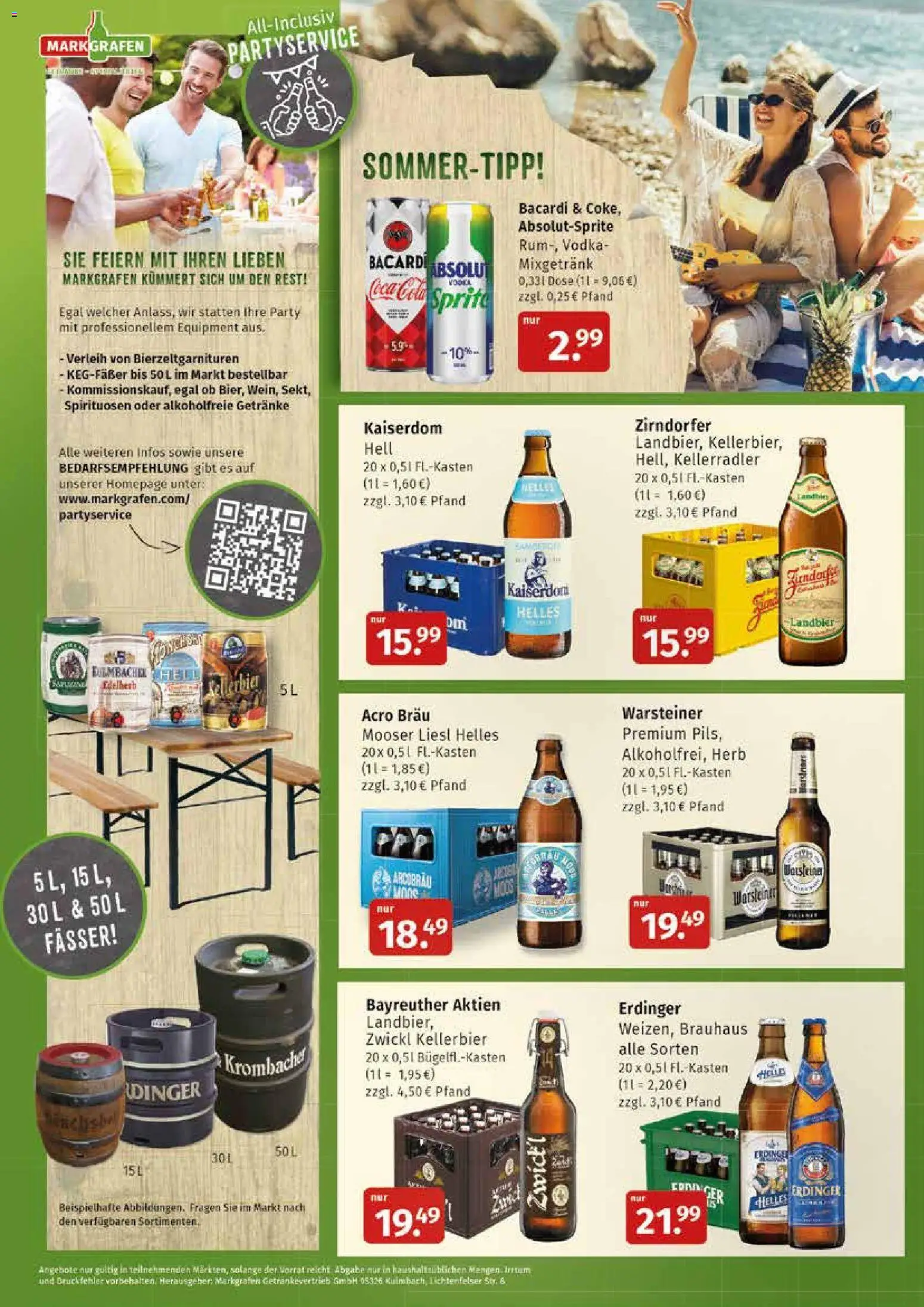 Markgrafen Prospekt – gültig ab 20.07.2026 | Seite: 2 | Produkte: Coca cola, Erdinger, Cola, Warsteiner